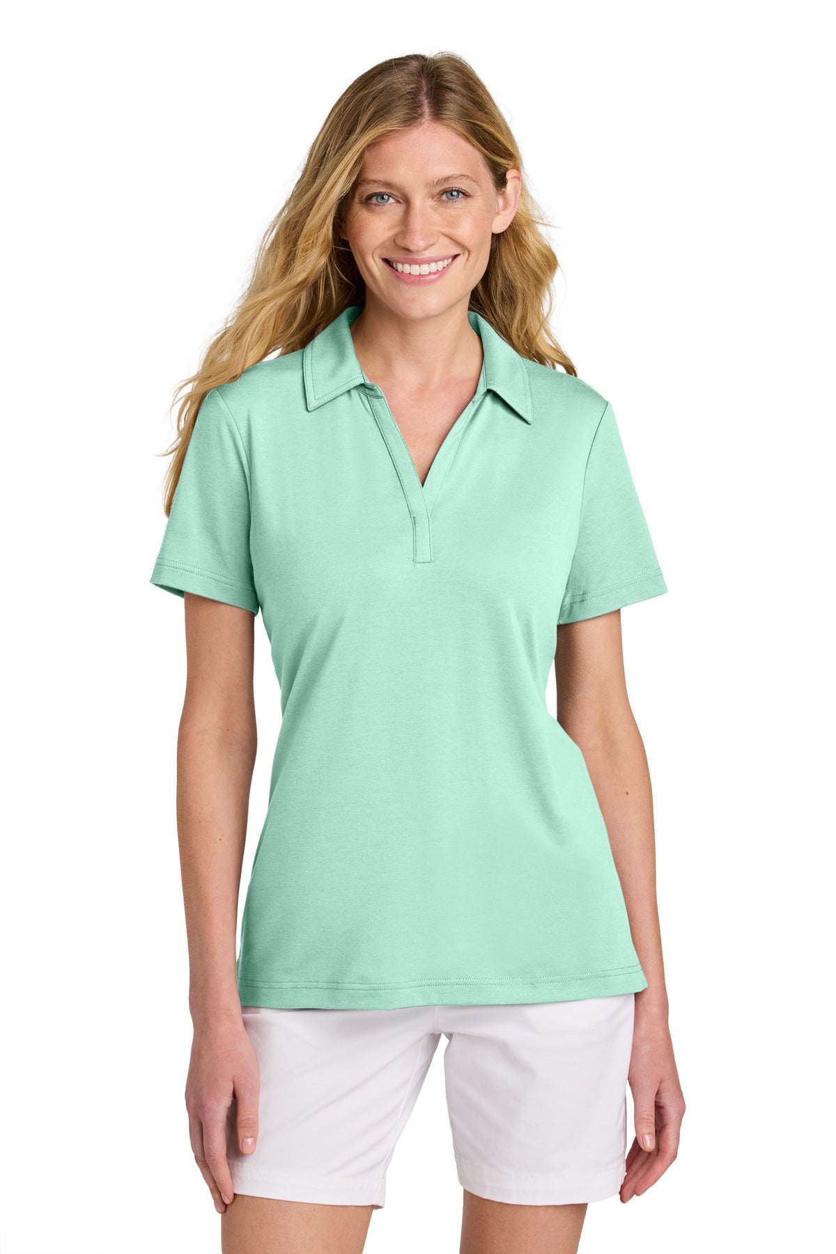 TravisMathew Women's Glenview Solid Polo TM1LF071 in Mint