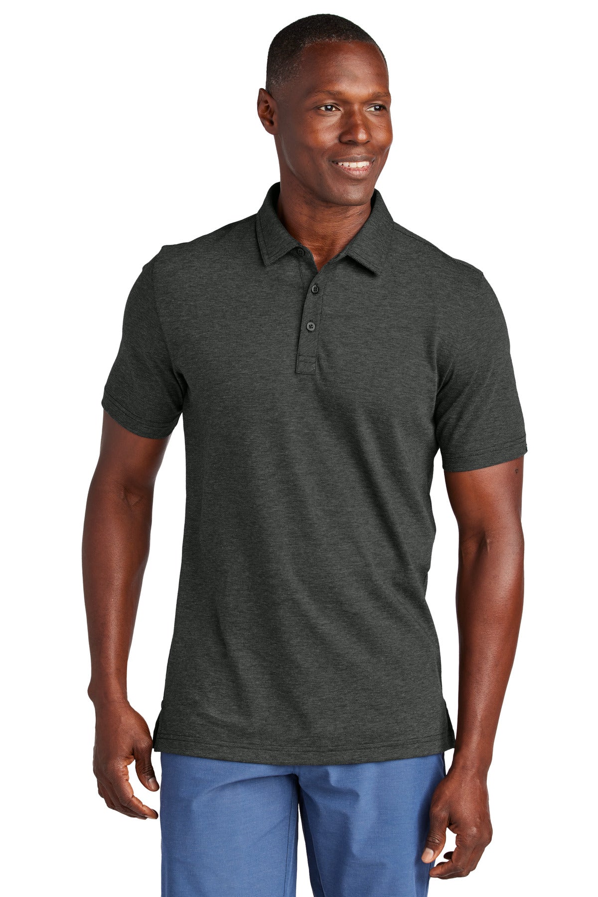 TravisMathew Sunnyvale Polo TM1MAA369 in Black Heather
