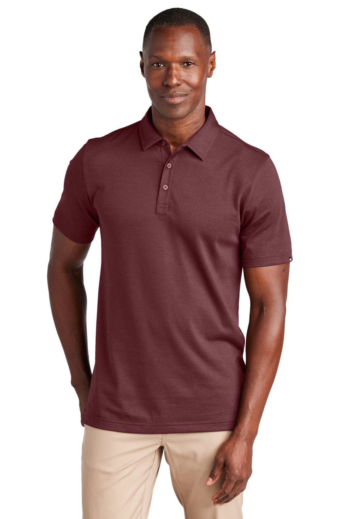 TravisMathew Sunnyvale Polo TM1MAA369 in Oxblood Heather