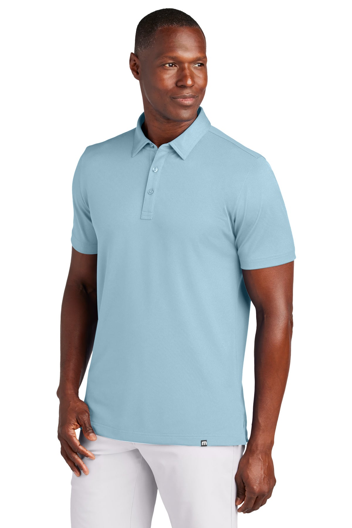 TravisMathew Cabana Solid Polo TM1MAA370 in Light Denim Blue