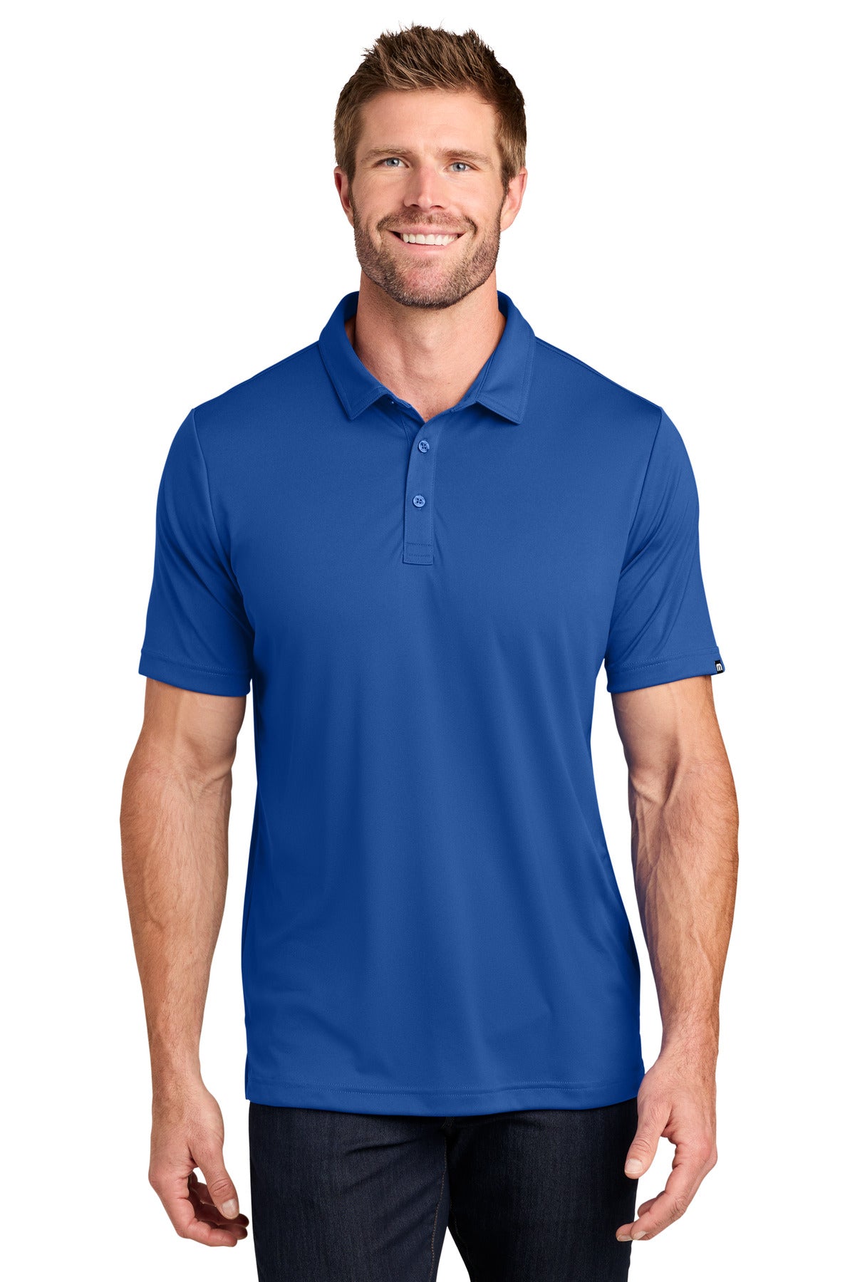 TravisMathew Coto Performance Polo. TM1MU410 in Royal Blue