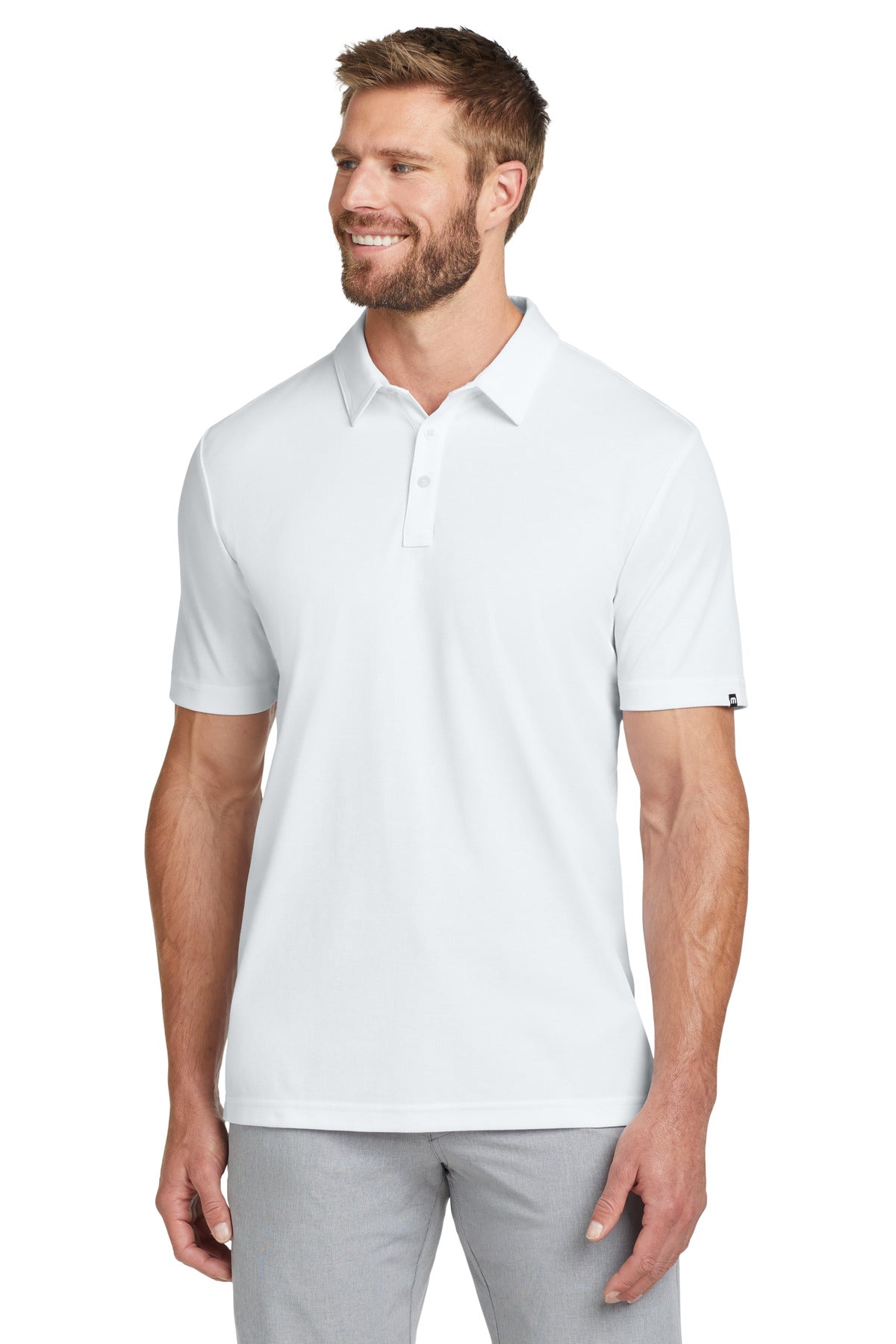 TravisMathew Oceanside Solid Polo. TM1MU411 in White
