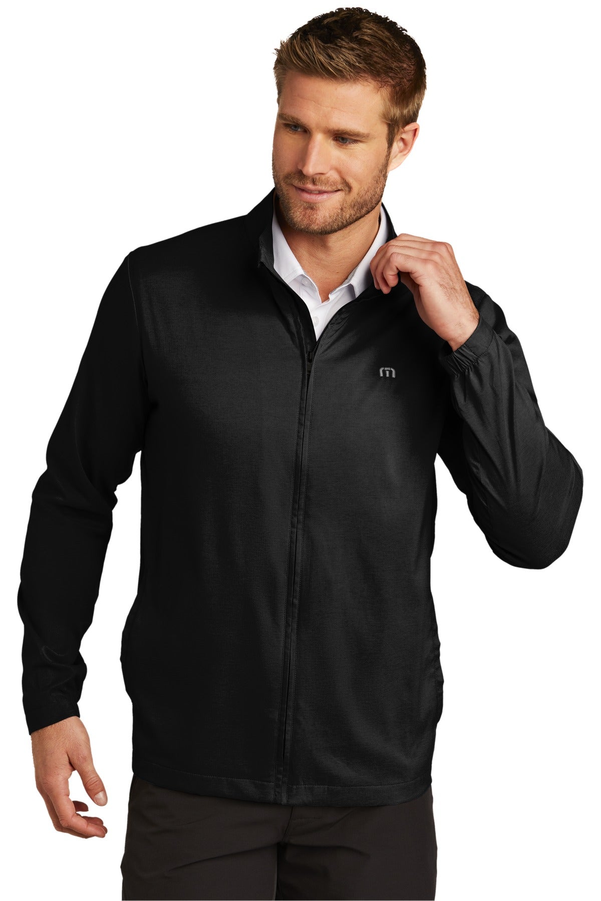 TravisMathew Surfside Full-Zip Jacket. TM1MU422 in Black