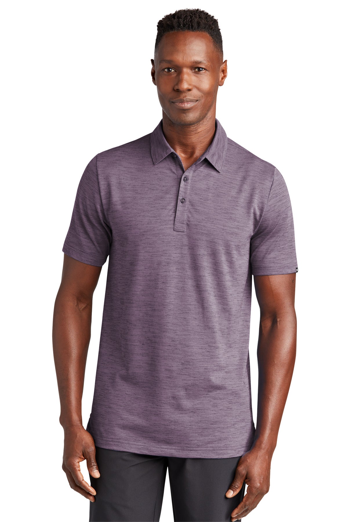 TravisMathew Auckland Slub Polo TM1MW451 in Purple Sage