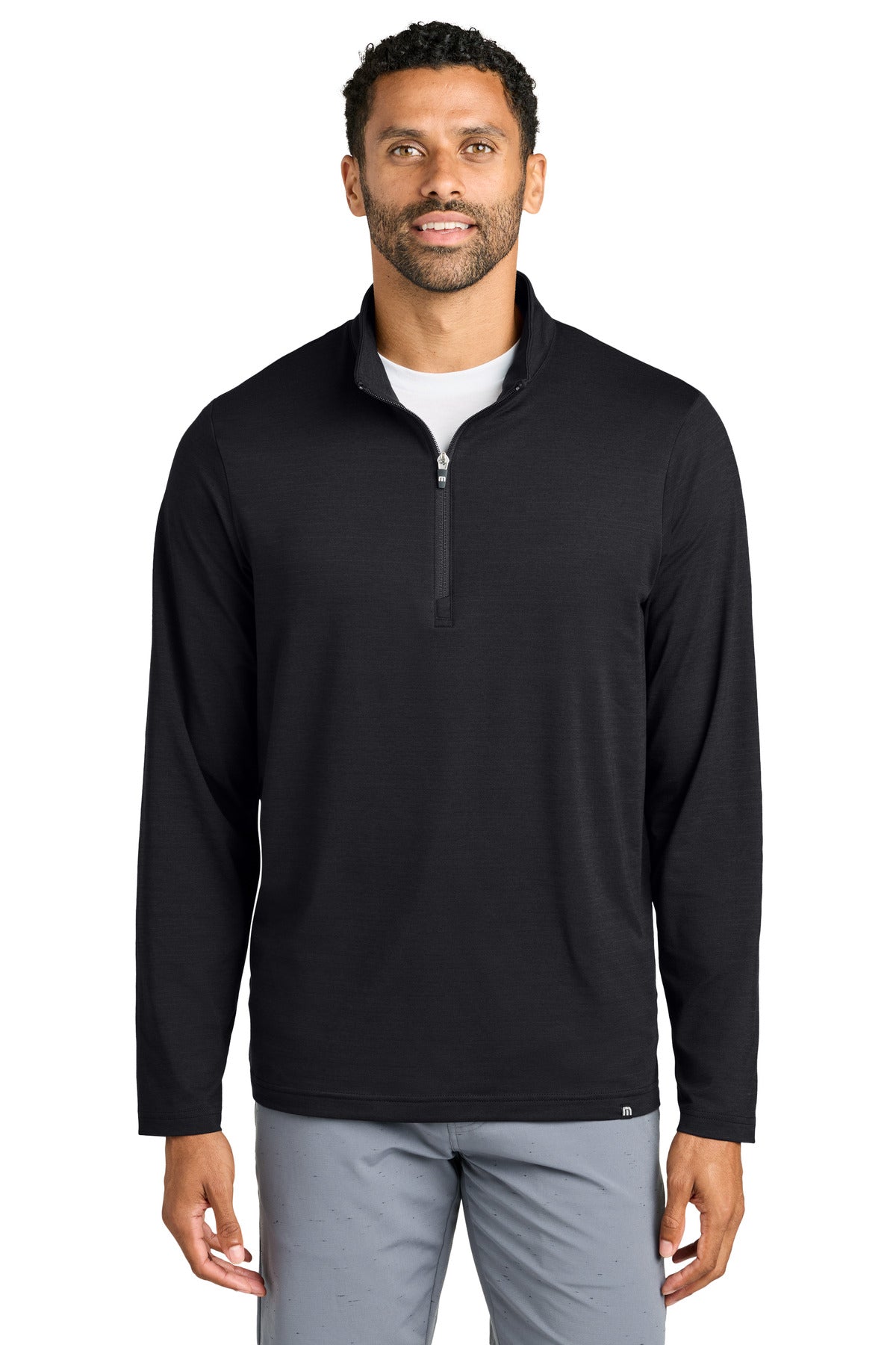 TravisMathew Crestview 1/4-Zip TM1MW452 in Black