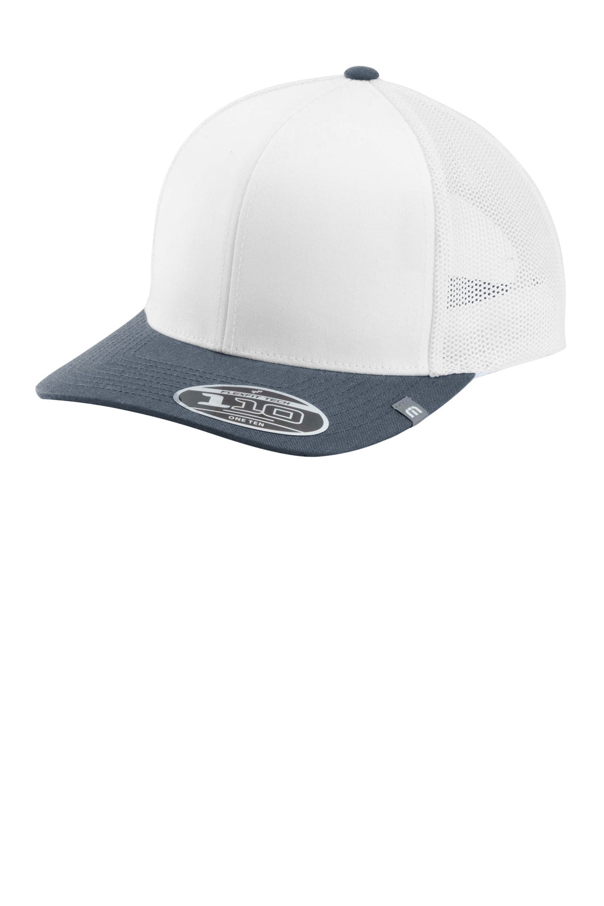 TravisMathew Cruz Colorblock Trucker Cap TM1MY390 in White/ Vintage Indigo