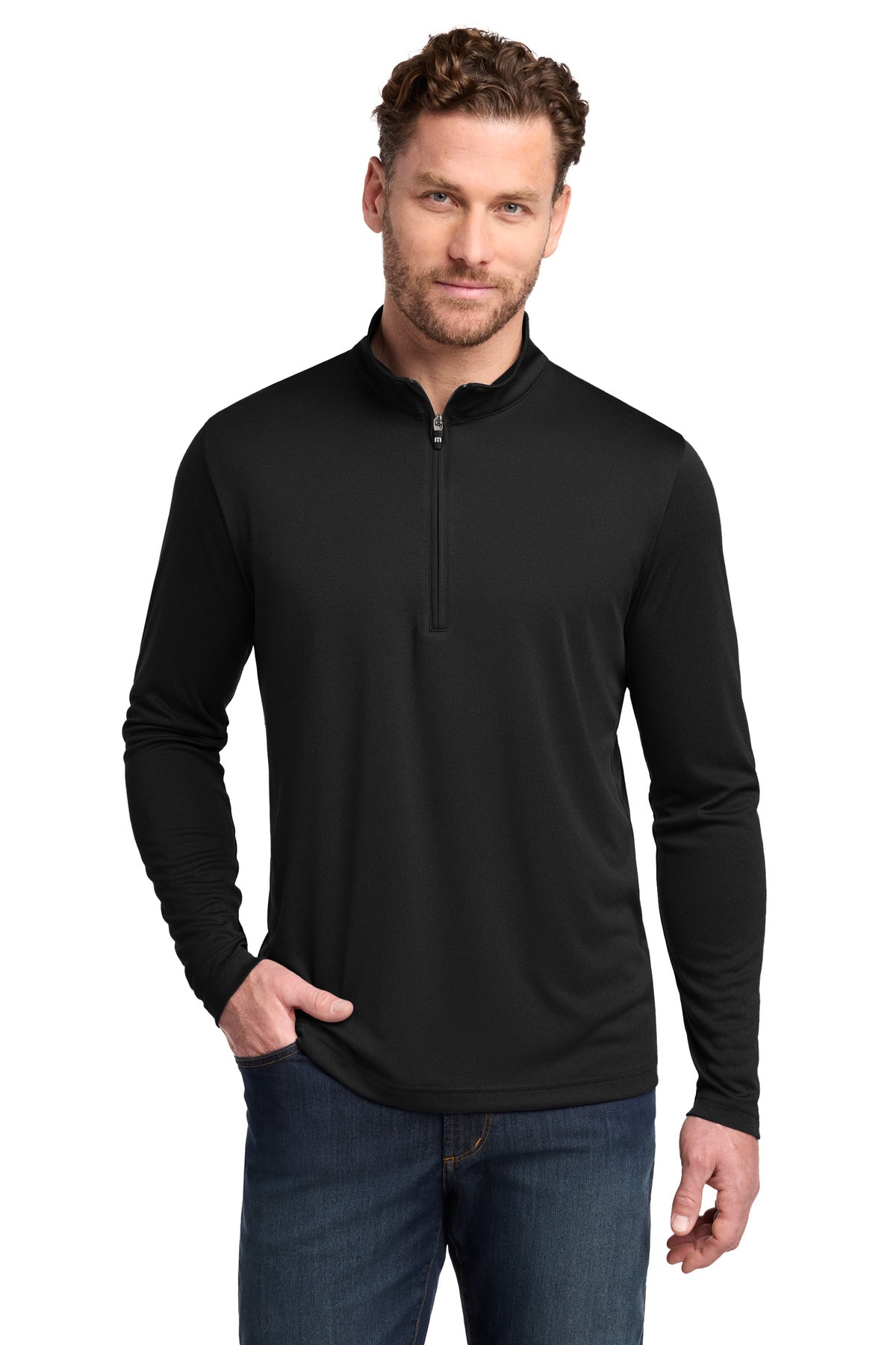TravisMathew Coto Performance 1/4-Zip TM1MY397 in Black