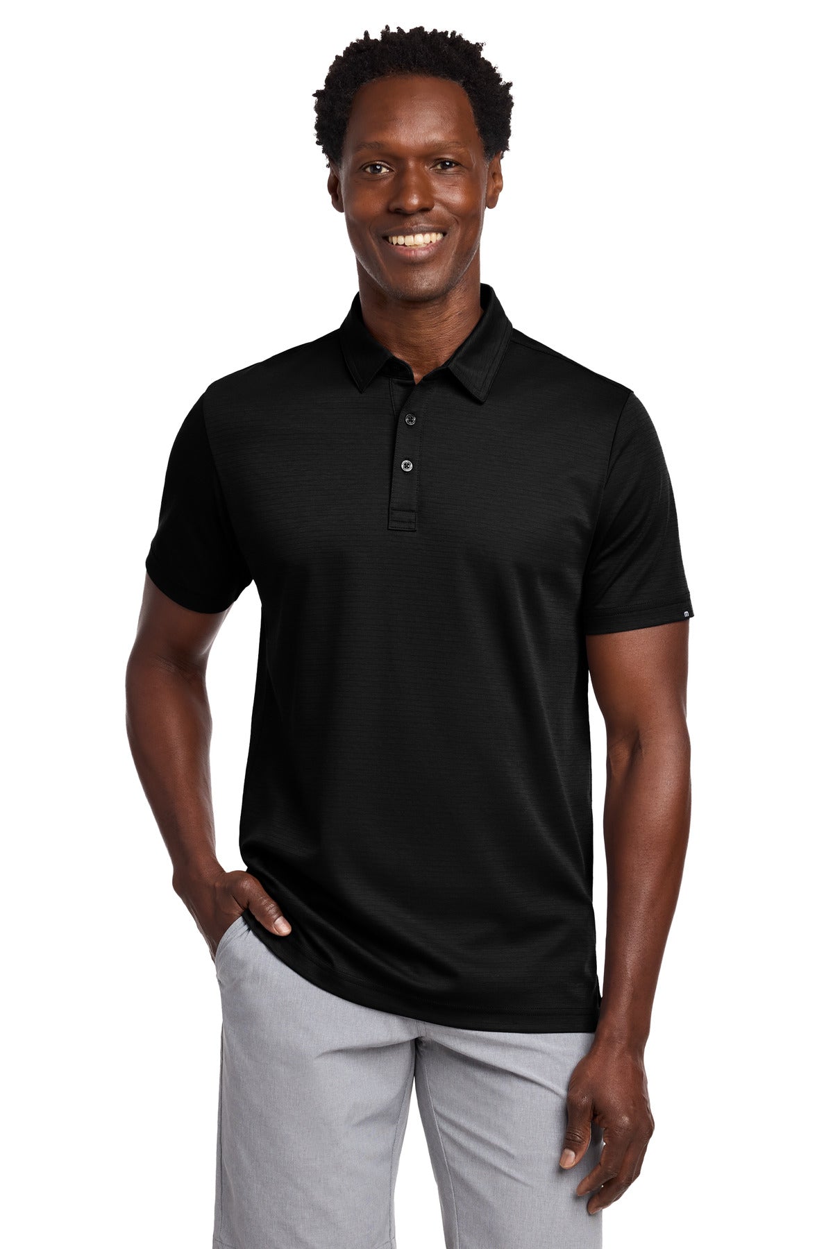TravisMathew Bayfront Solid Polo TM1MY399 in Black