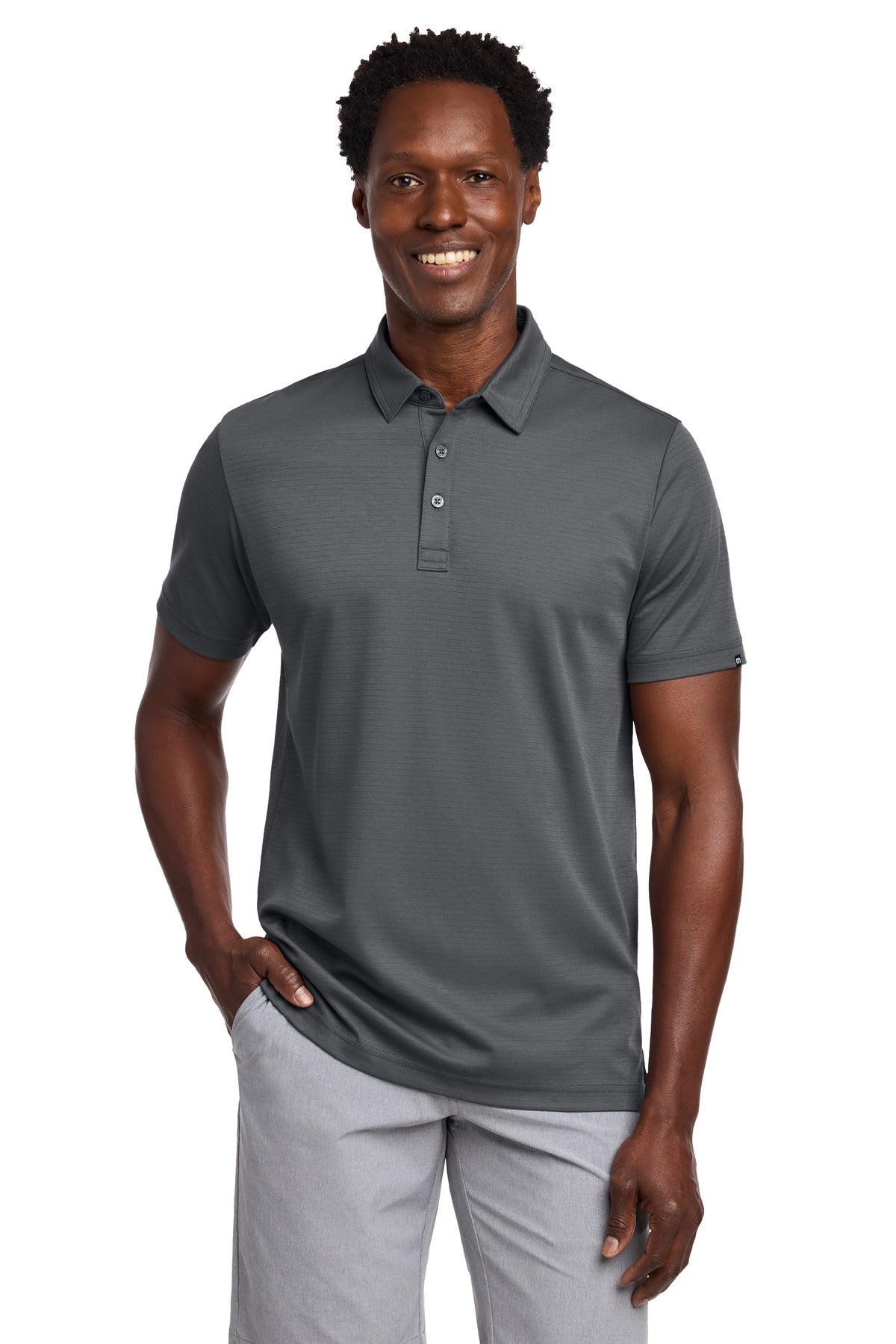 TravisMathew Bayfront Solid Polo TM1MY399 in Dark Grey