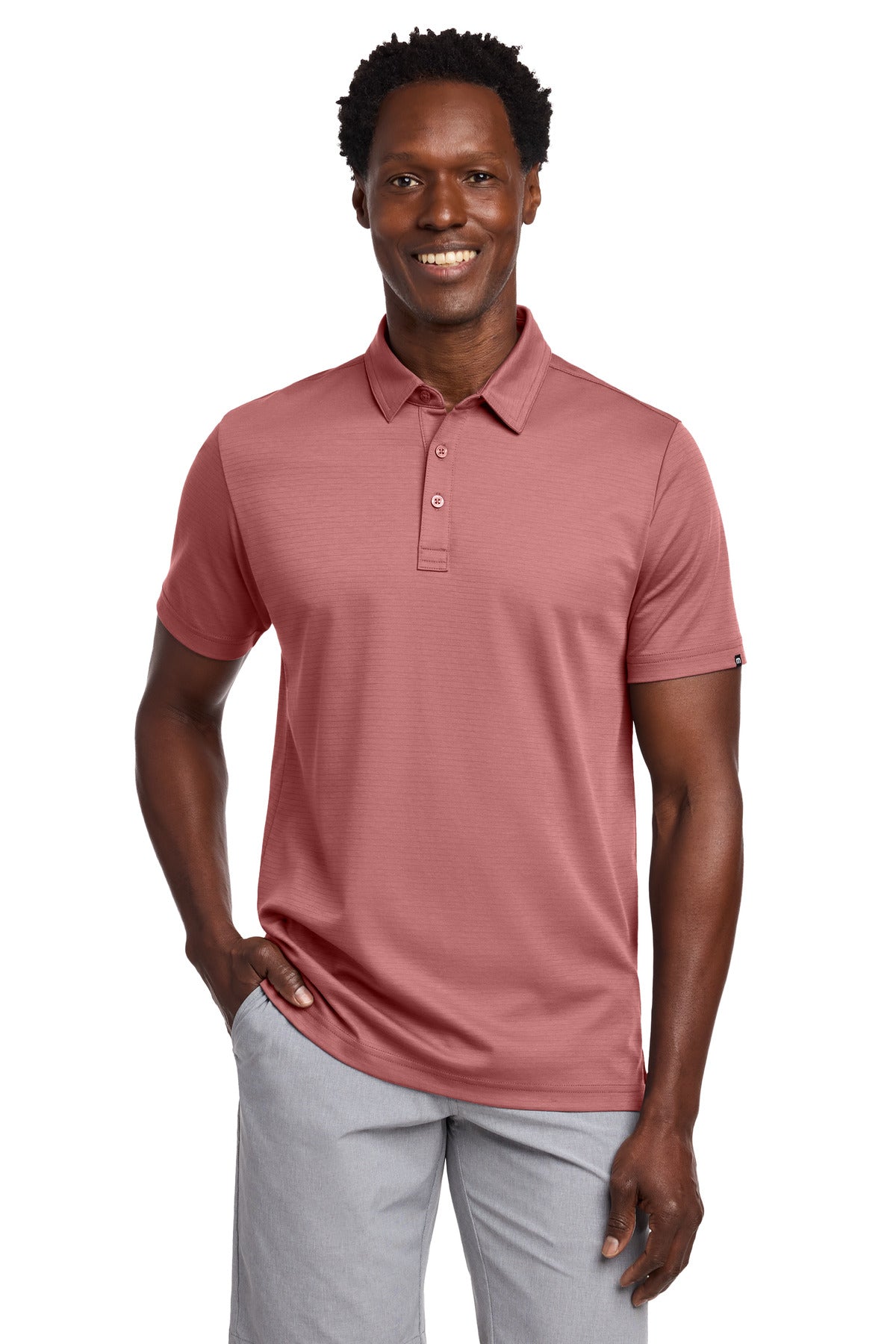 TravisMathew Bayfront Solid Polo TM1MY399 in Roan Rouge