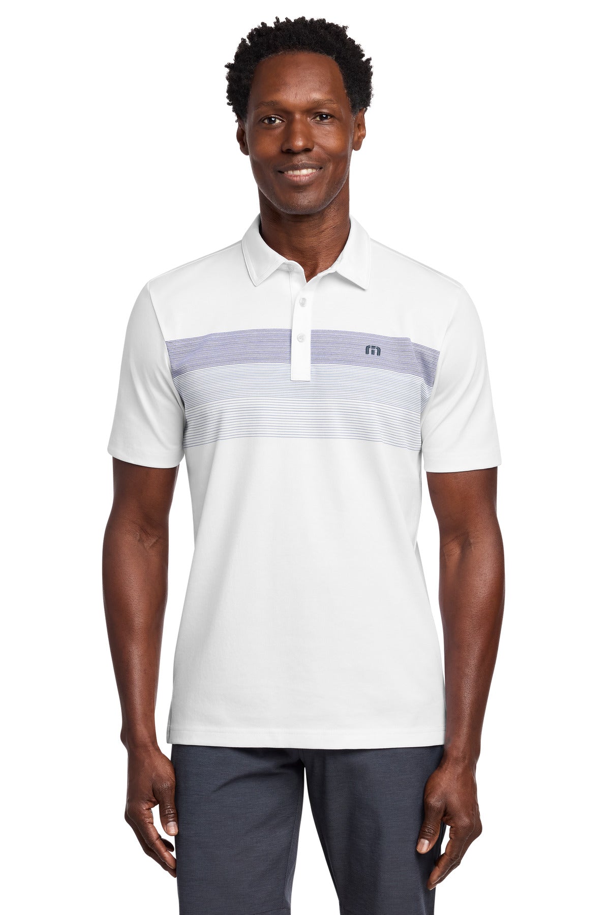 TravisMathew Coastal Chest Stripe Polo TM1MY402 in White