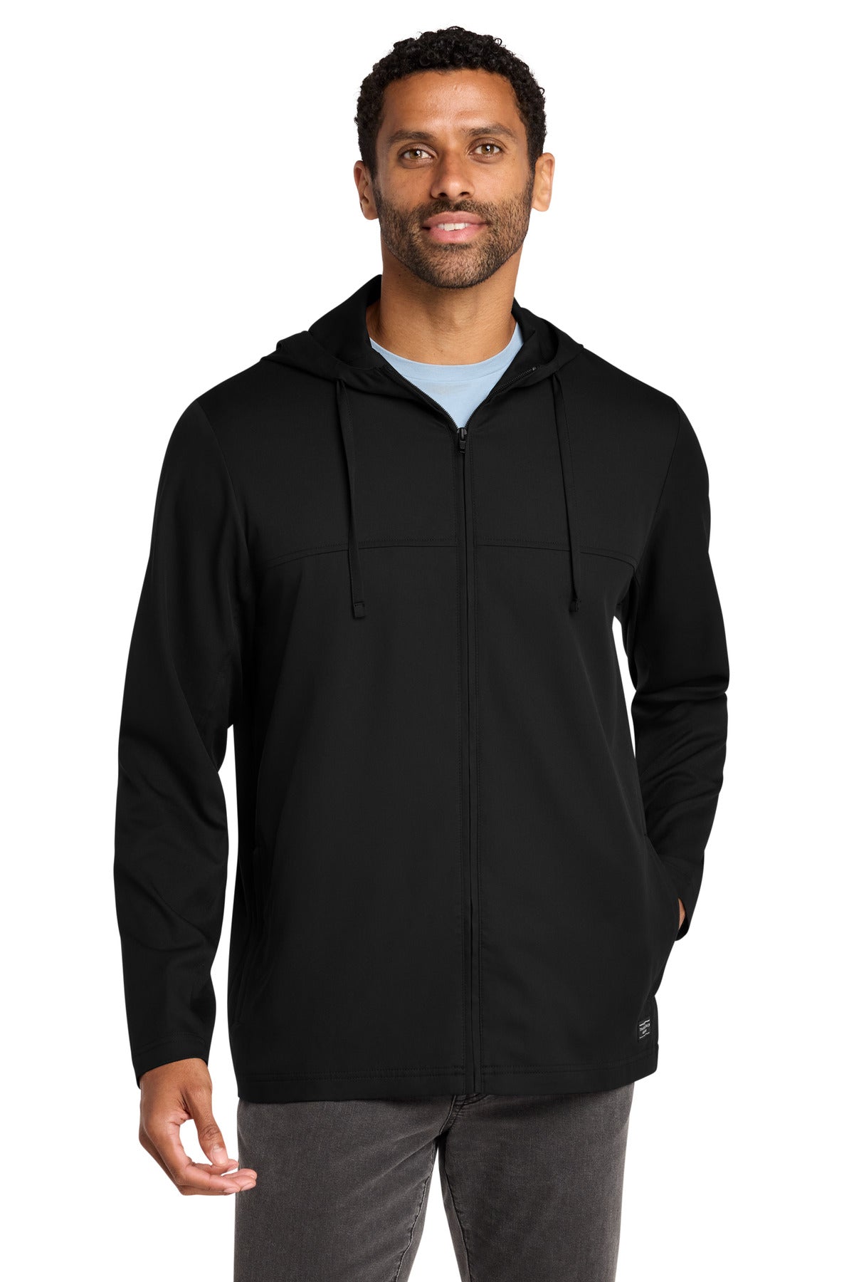 TravisMathew Balboa Hooded Full-Zip Jacket TM1MZ338 in Black