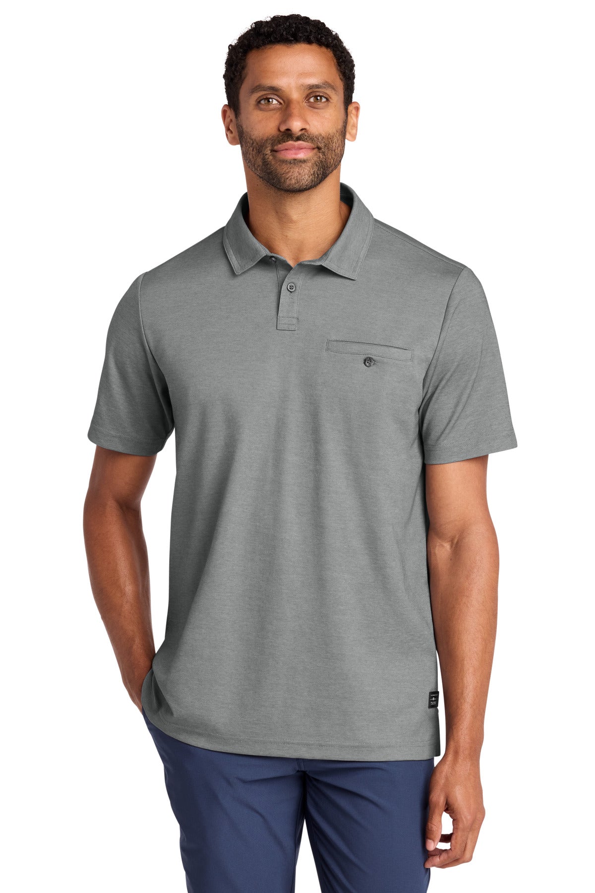 TravisMathew Sunsetters Pocket Polo TM1MZ344 in Grey Heather