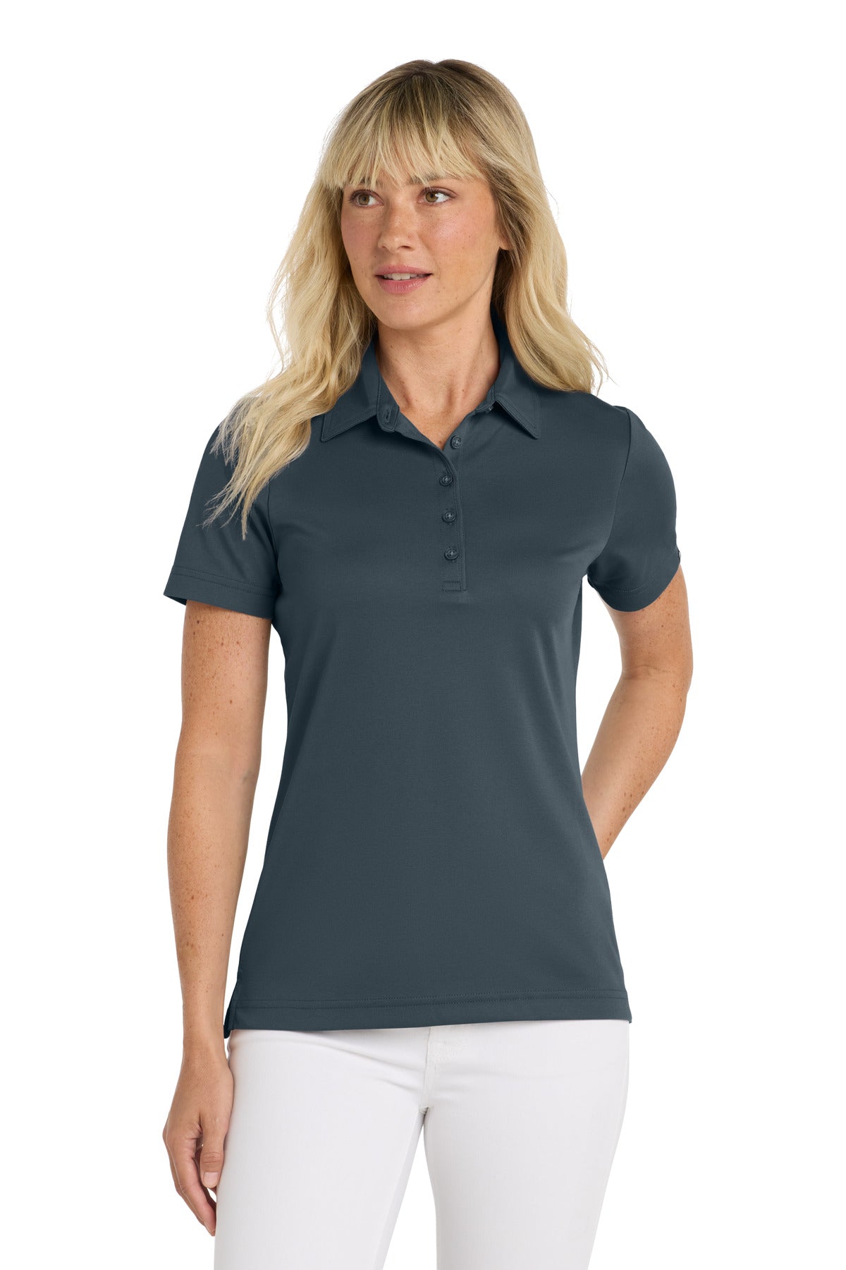 TravisMathew Women's Oceanside Solid Polo TM1WW001 in Blue Nights