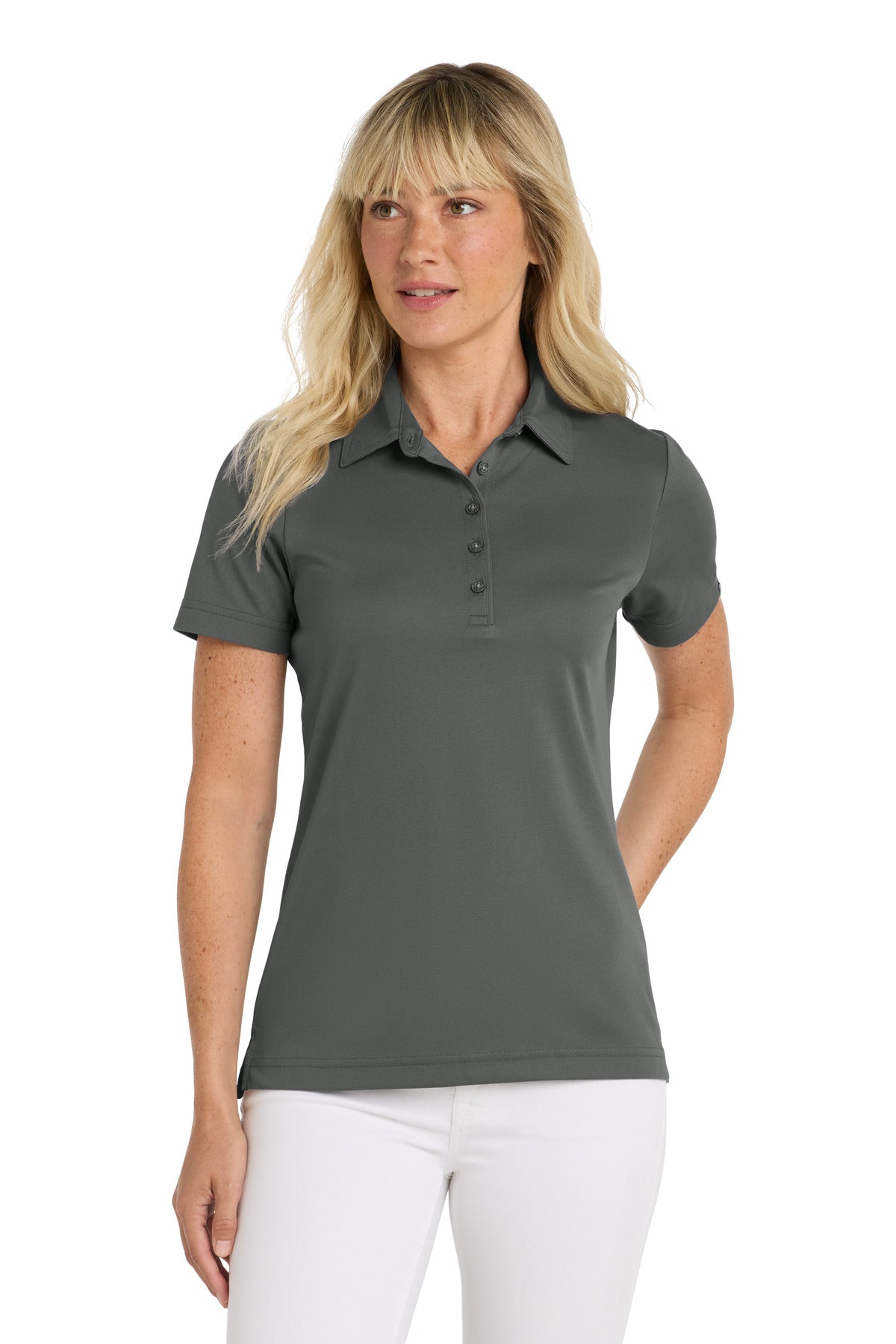 TravisMathew Women's Oceanside Solid Polo TM1WW001 in Quiet Shade Grey