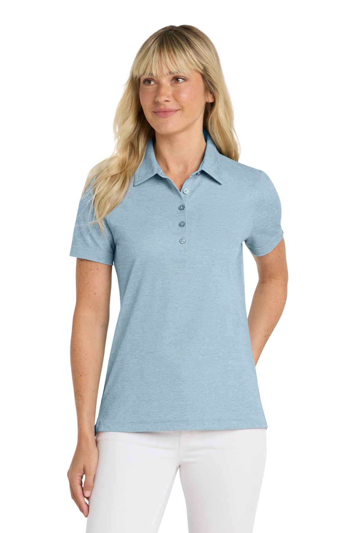 TravisMathew Women's Oceanside Heather Polo TM1WW002 in Allure Heather