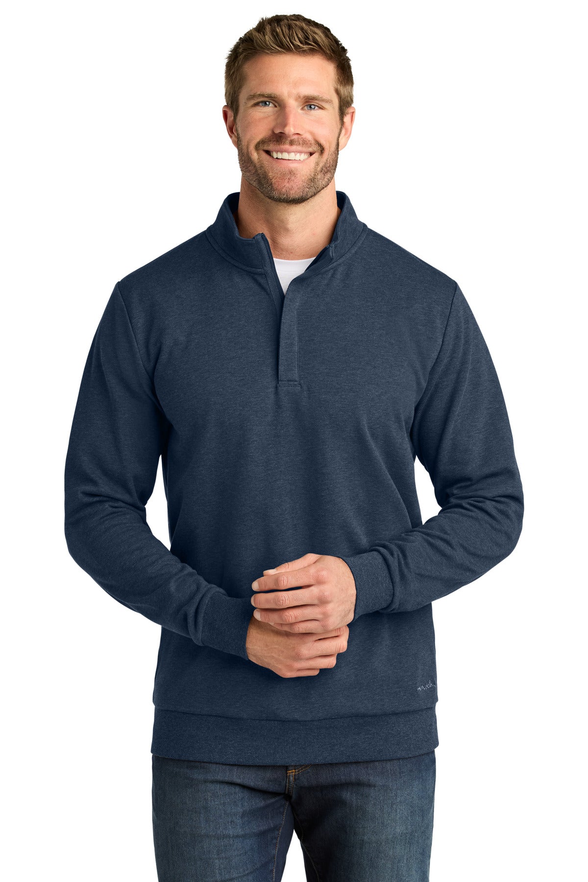 TravisMathew Ocean Villa 1/4-Zip TMA41421 in Blue Heather