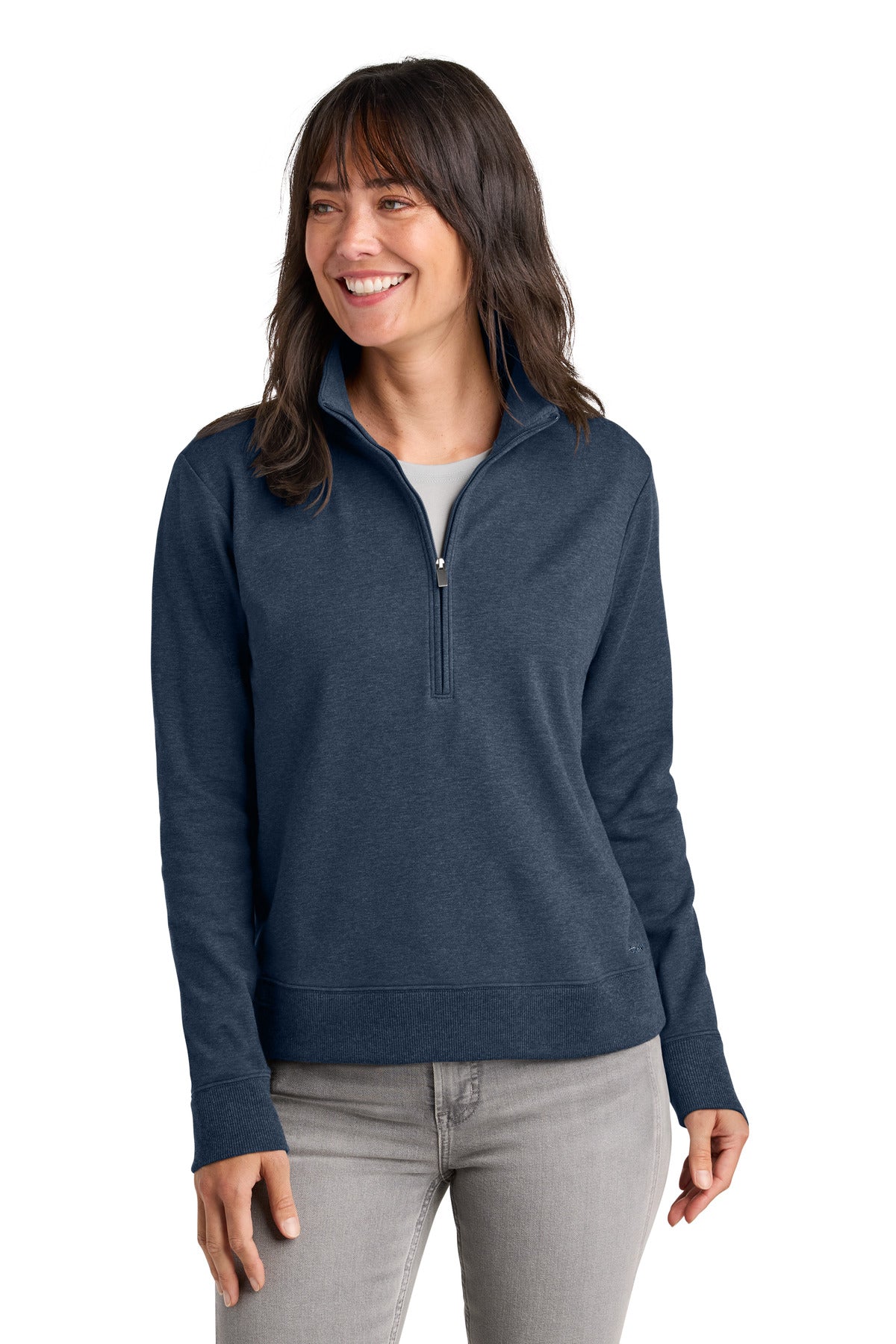 TravisMathew Women's Ocean Villa 1/4-Zip TMA41428 in Blue Heather