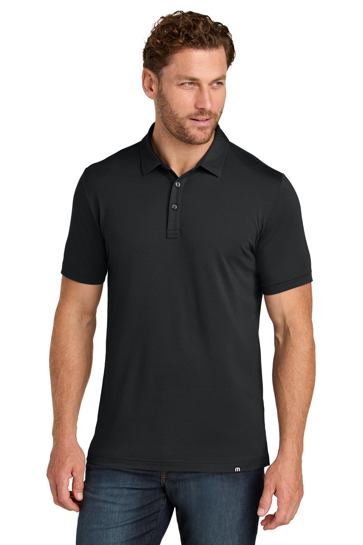 TravisMathew Glenview Solid Polo TMA41461 in Black
