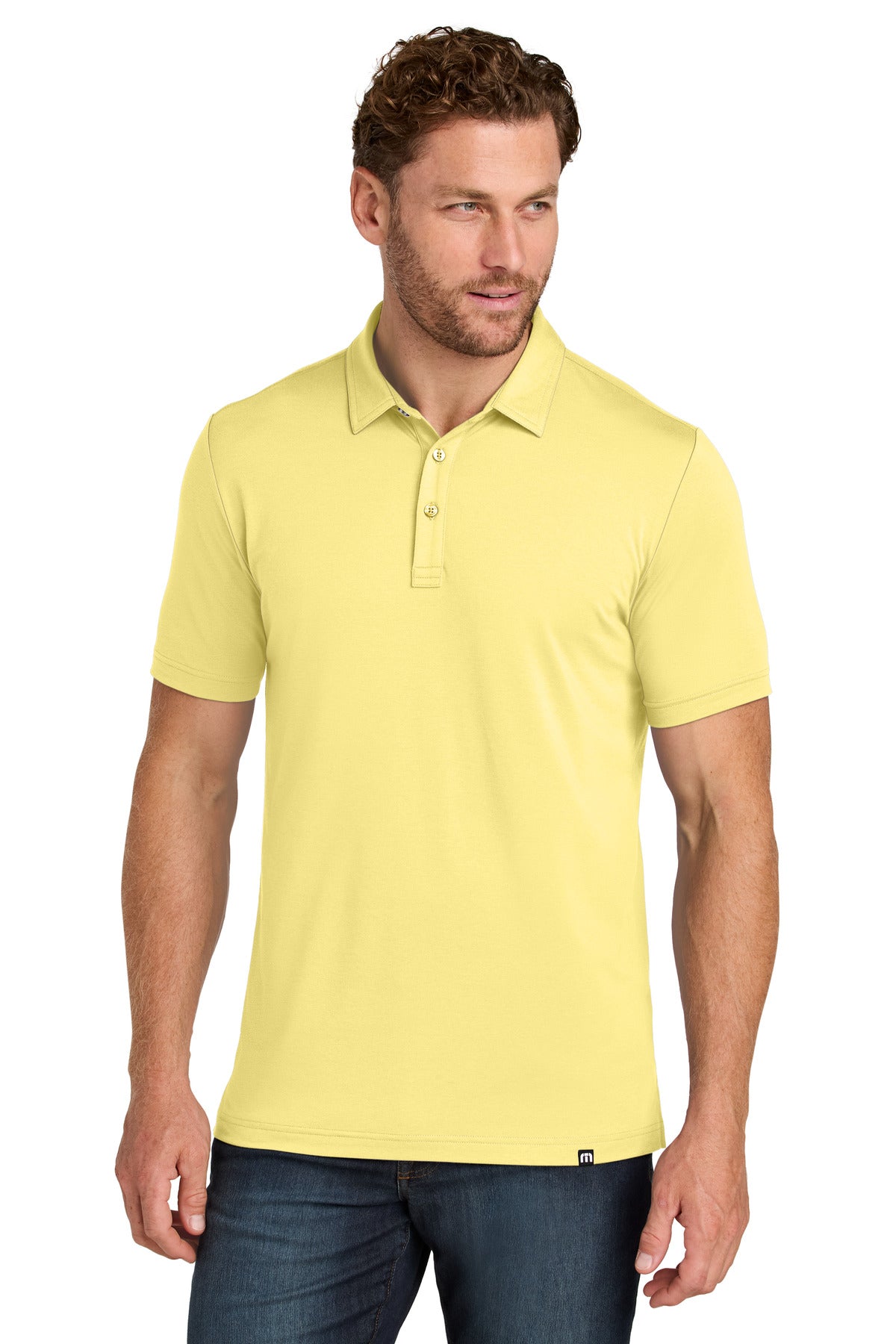 TravisMathew Glenview Solid Polo TMA41461 in Pale Yellow