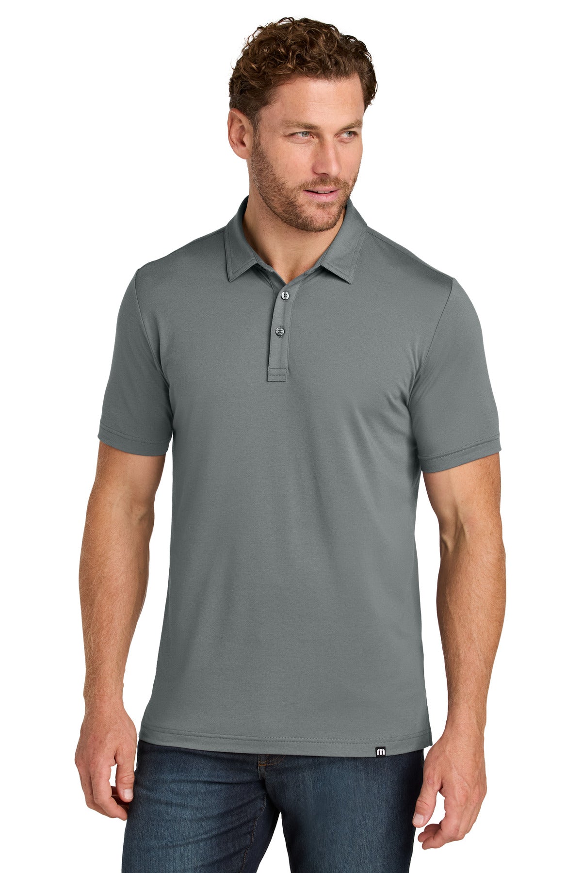 TravisMathew Glenview Solid Polo TMA41461 in Quiet Shade Grey