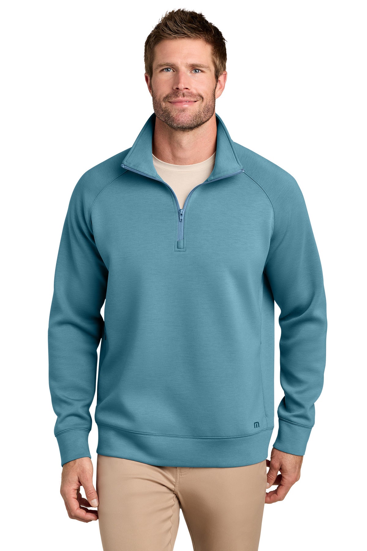 TravisMathew Momentum Shift 1/4-Zip TMA42408 in Copen Blue