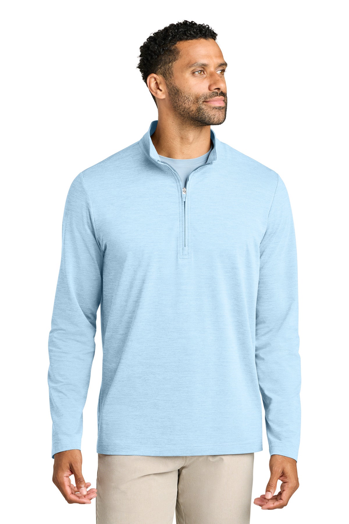 TravisMathew Onward 1/4-Zip TMA42775 in Airy Blue Heather