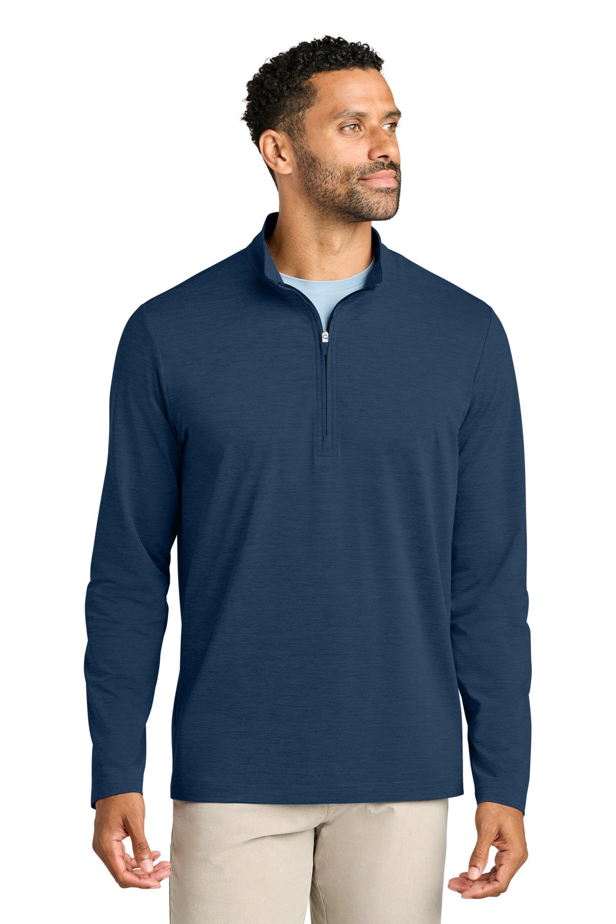 TravisMathew Onward 1/4-Zip TMA42775 in Navy Heather