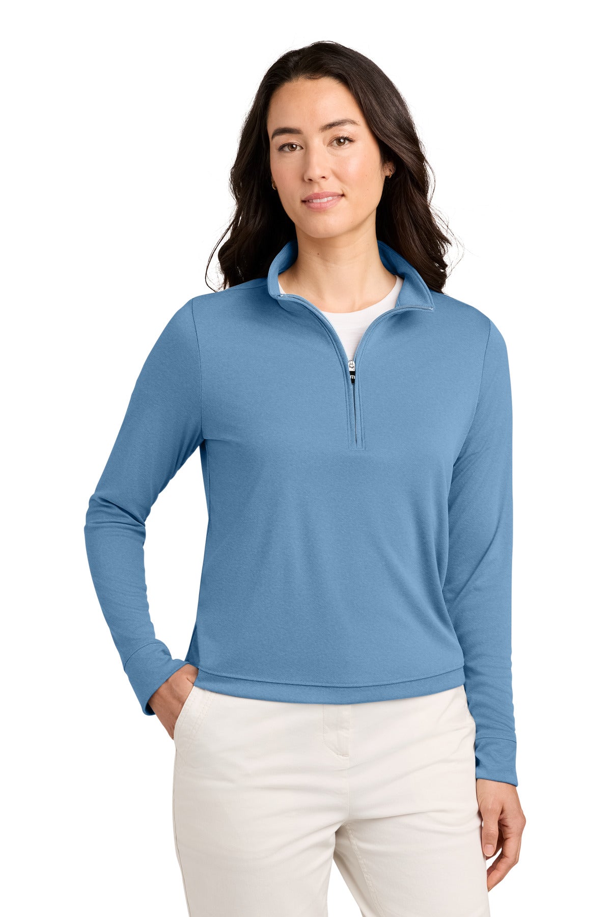 TravisMathew Women's Coto 1/2-Zip TMA42777 in Brilliant Blue Heather