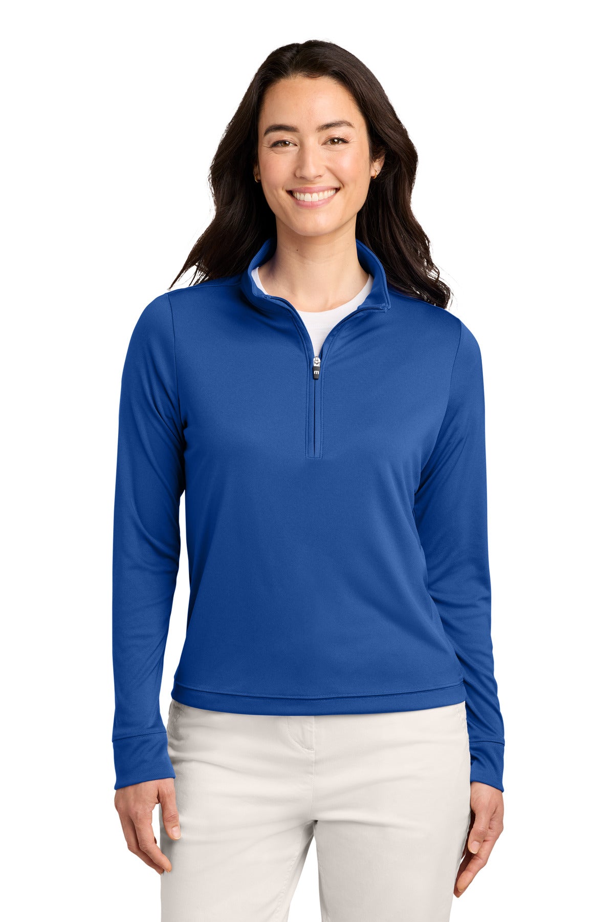 TravisMathew Women's Coto 1/2-Zip TMA42777 in Royal Blue