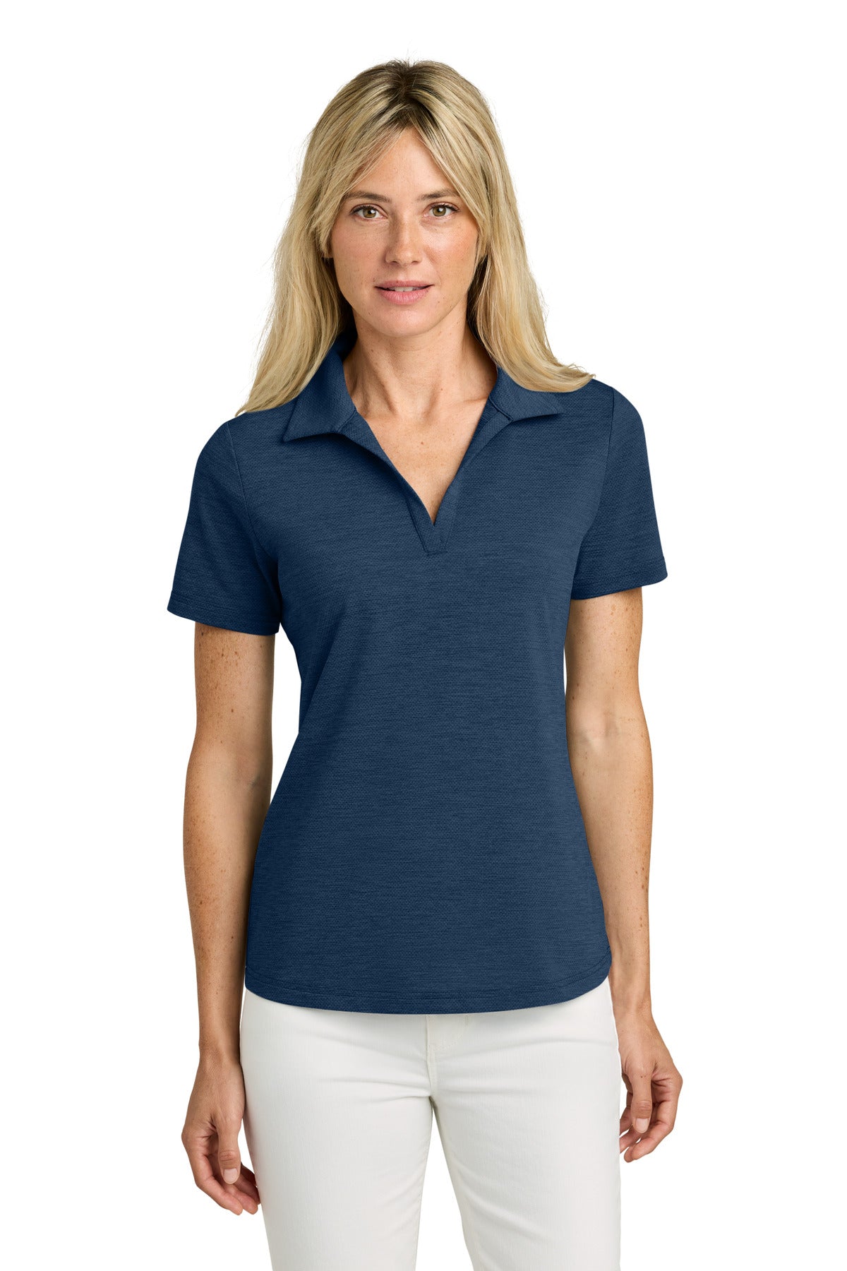 TravisMathew Women's Onward Polo TMA46416 in Navy Heather