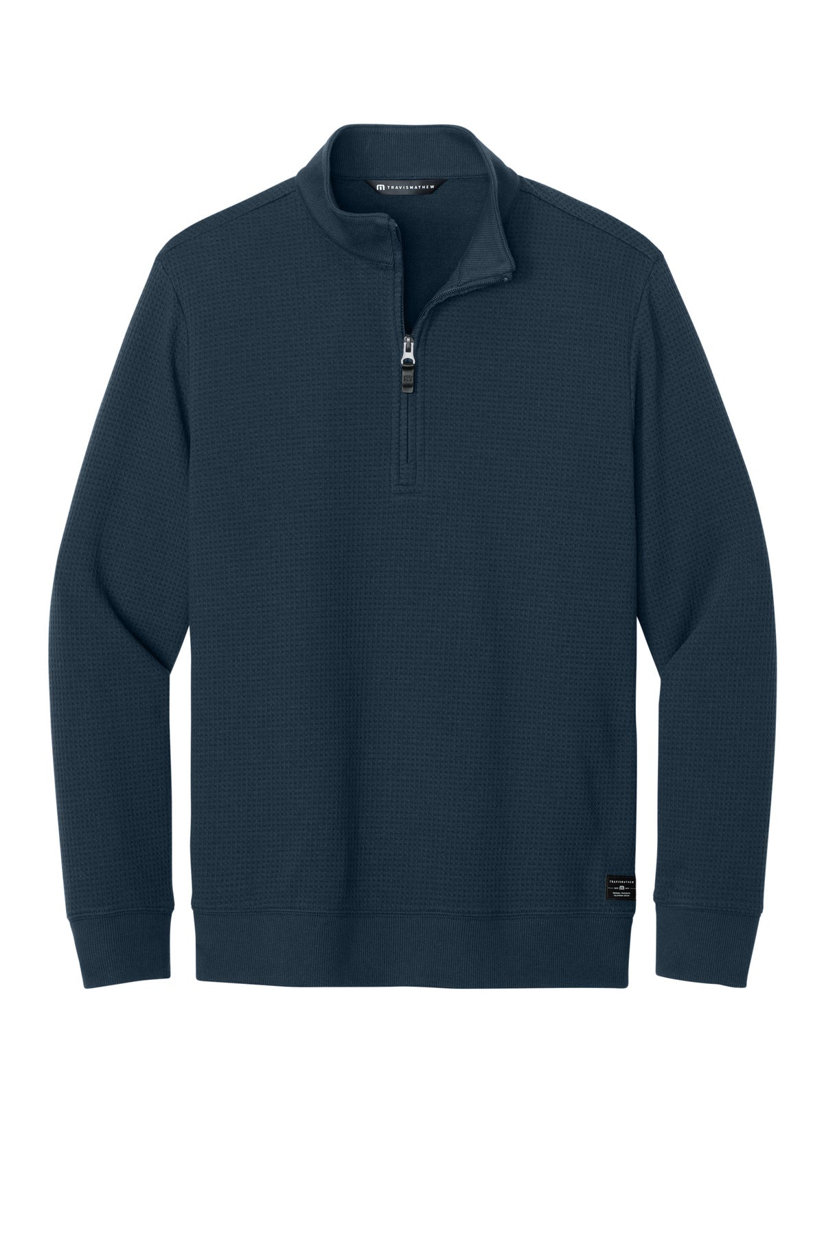TravisMathew Waffle 1/4-Zip TMA46418 in Total Eclipse