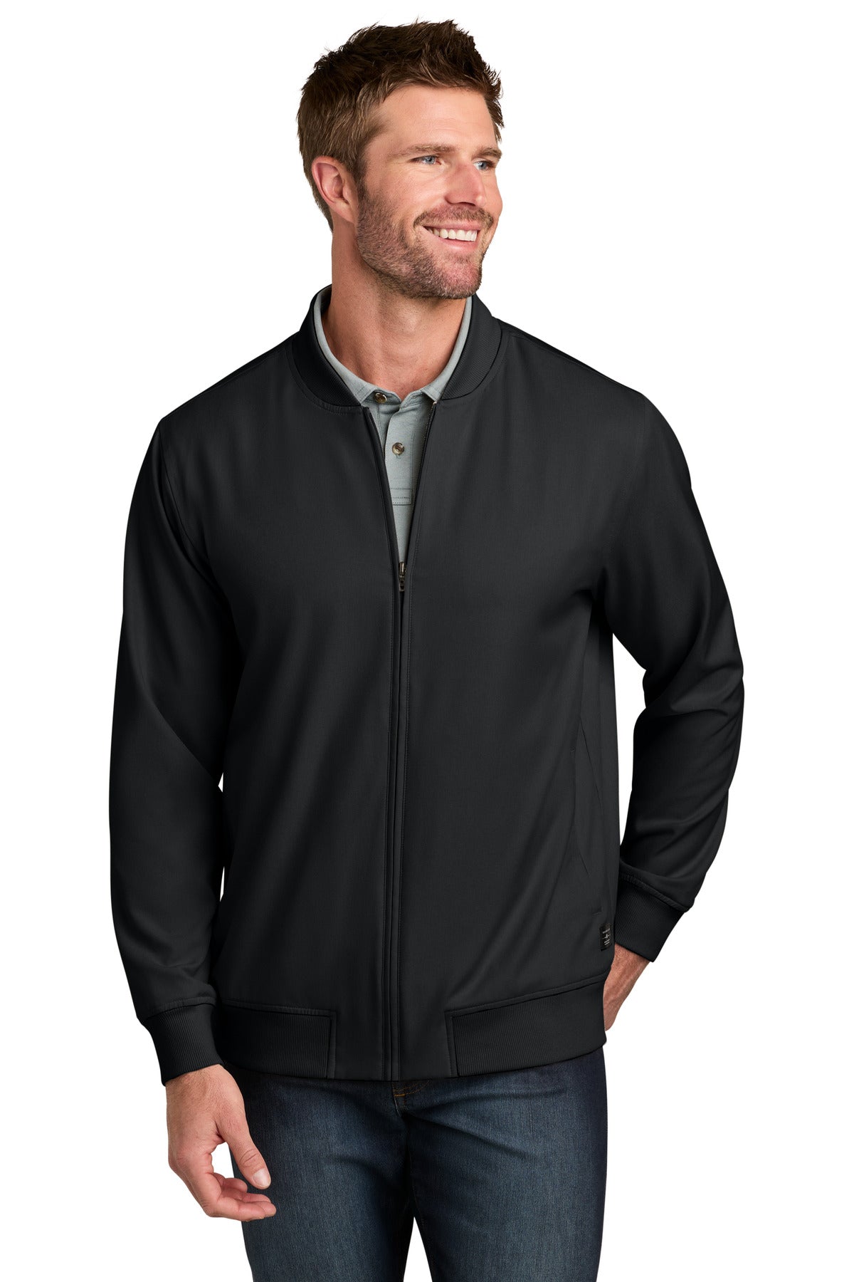 TravisMathew Bomber Jacket TMA47413 in Black