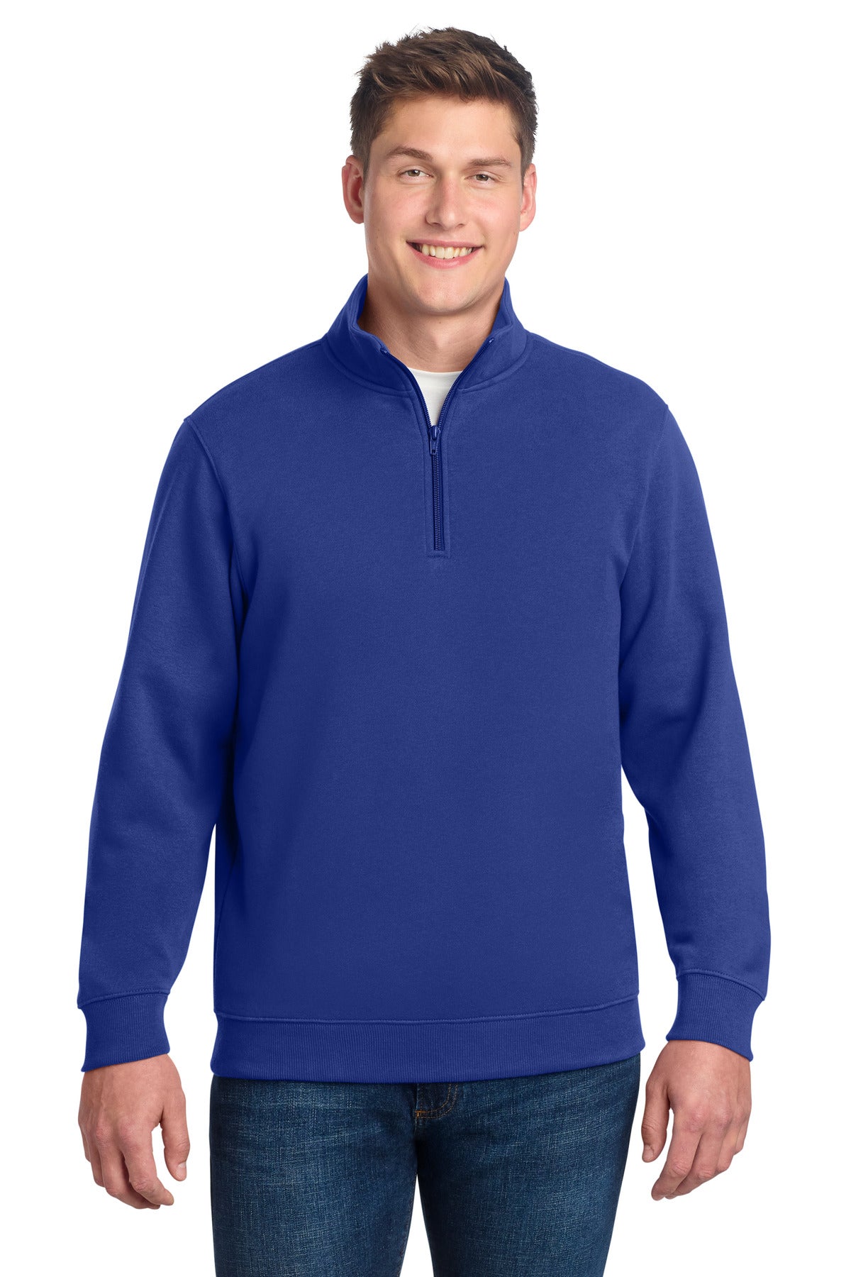 Sport-Tek Tall 1/4-Zip Sweatshirt. TST253 in True Royal