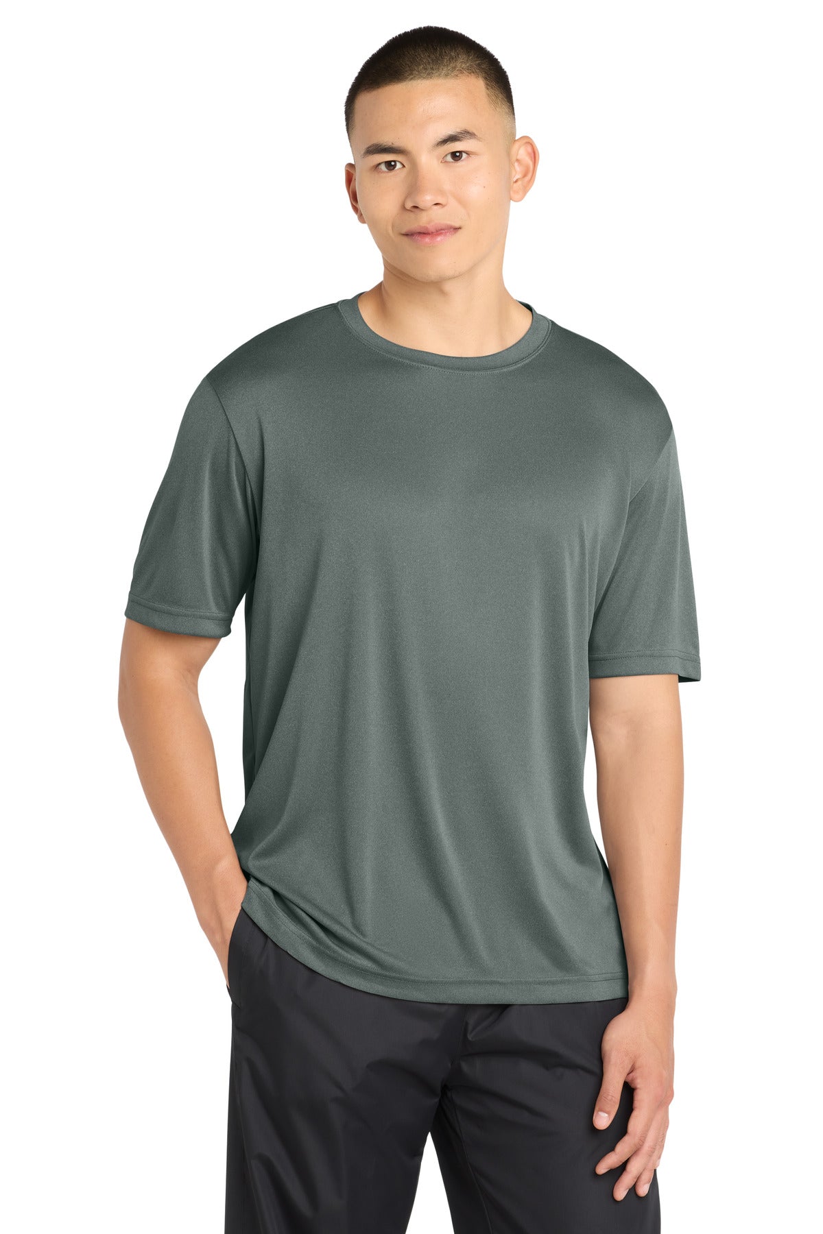 Sport-Tek Tall PosiCharge Competitor  Tee. TST350 in Grey Concrete Heather
