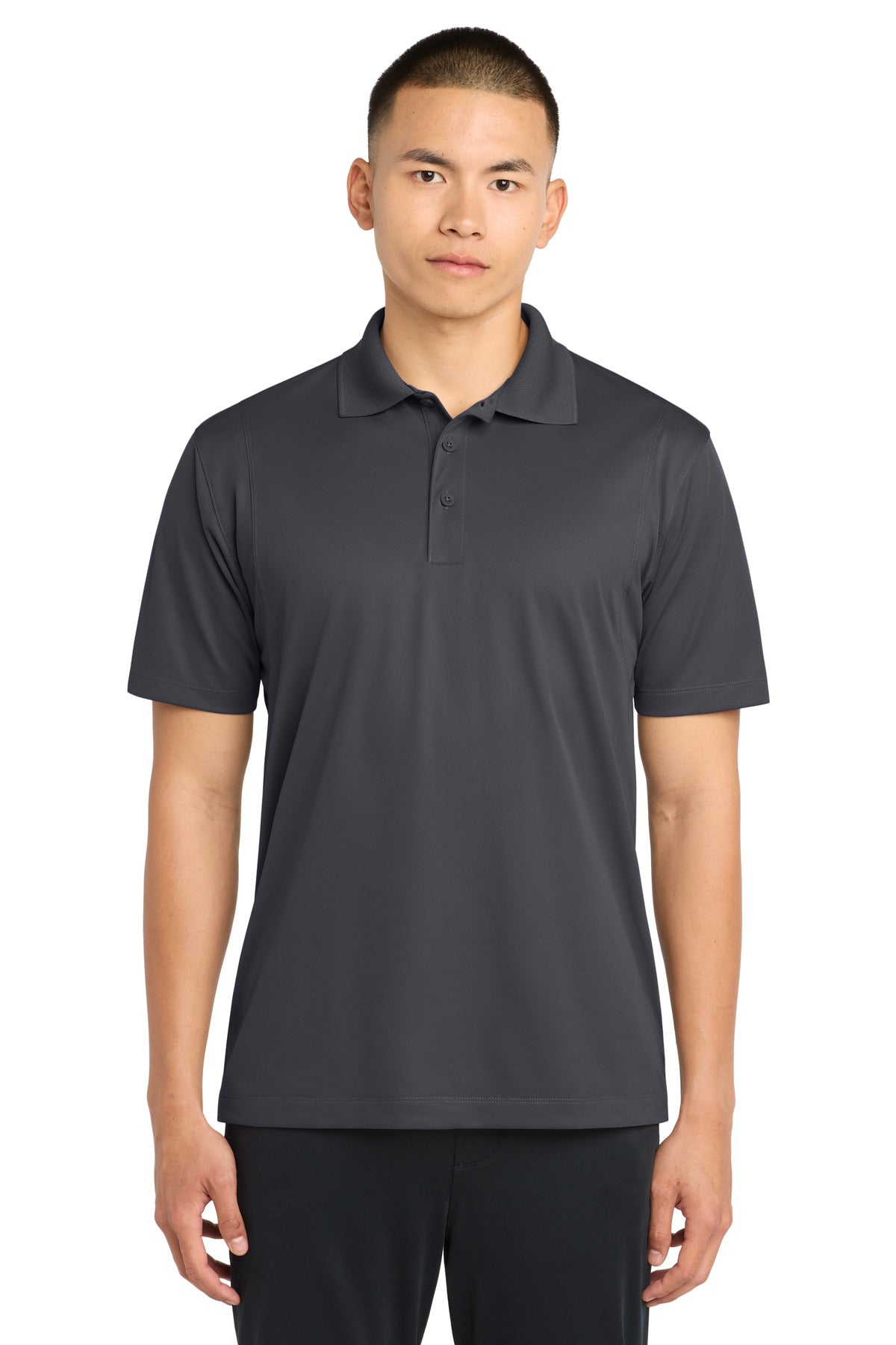 Sport-Tek Tall Micropique Sport-Wick Polo. TST650 in Iron Grey