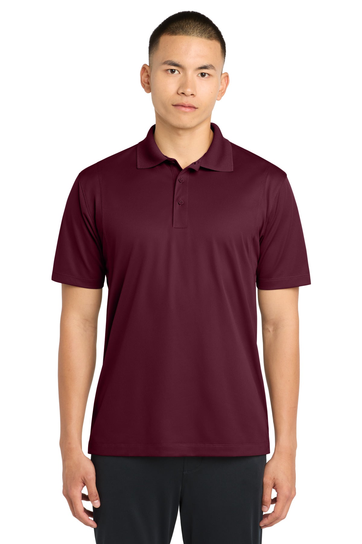 Sport-Tek Tall Micropique Sport-Wick Polo. TST650 in Maroon