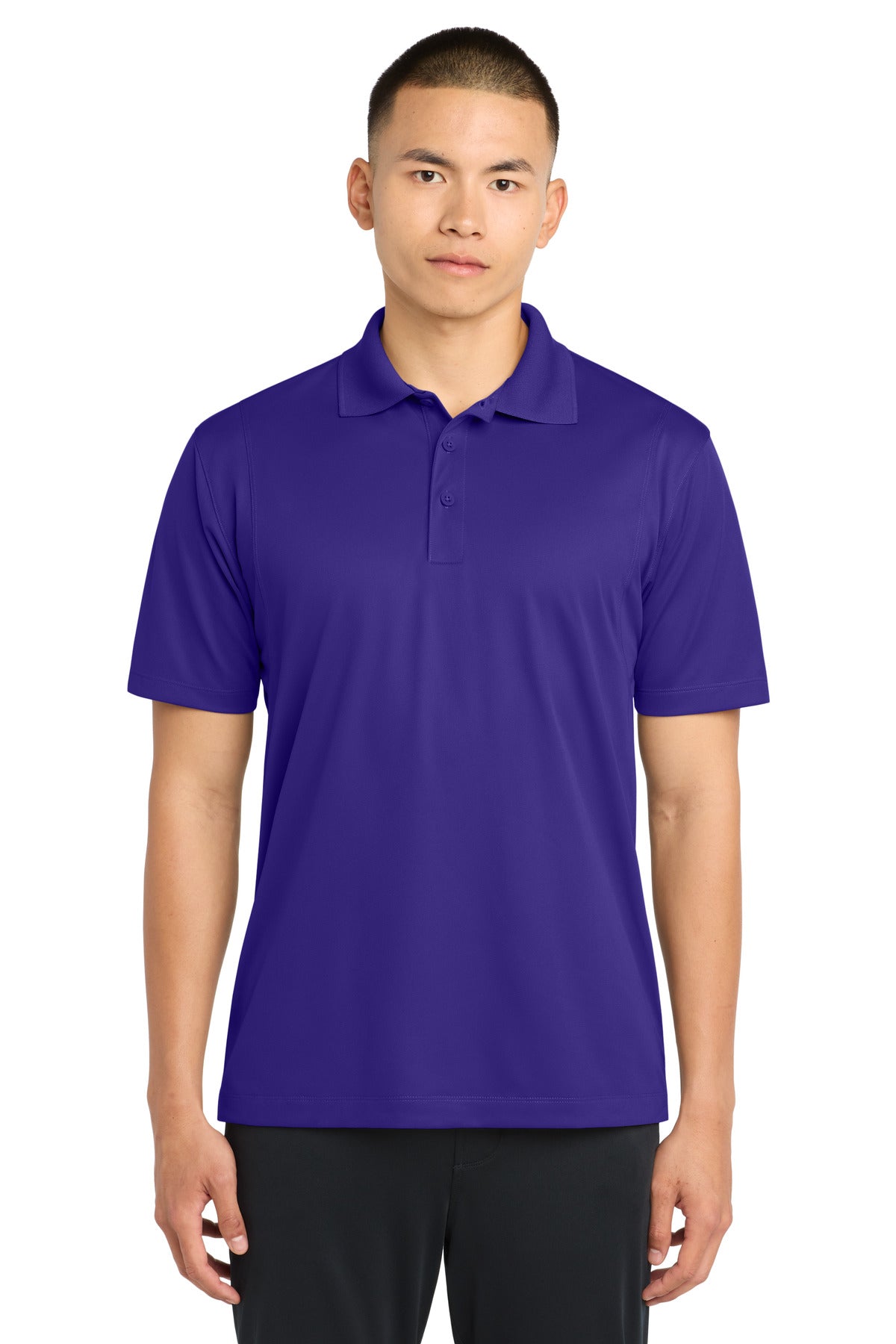Sport-Tek Tall Micropique Sport-Wick Polo. TST650 in Purple