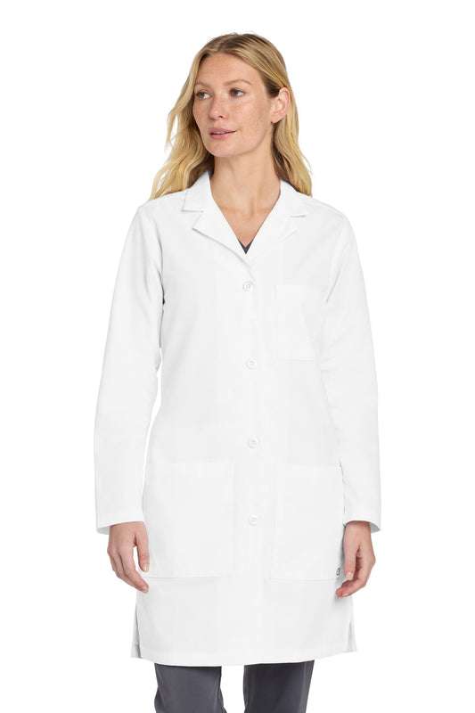 Wink Women's Long Lab Coat WW4172 in White
