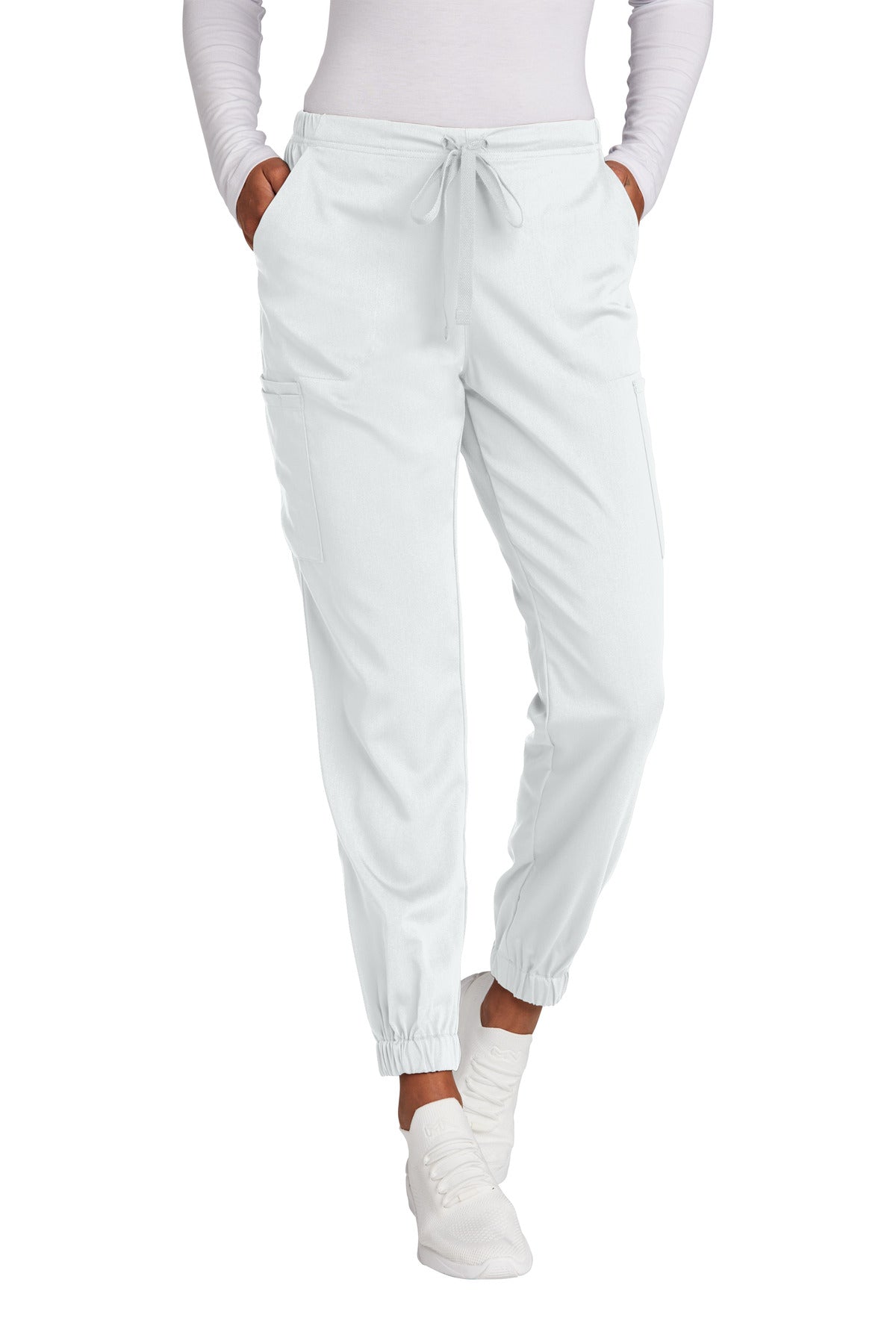 Wink Women's Premiere Flex Jogger Pant WW4258 in White