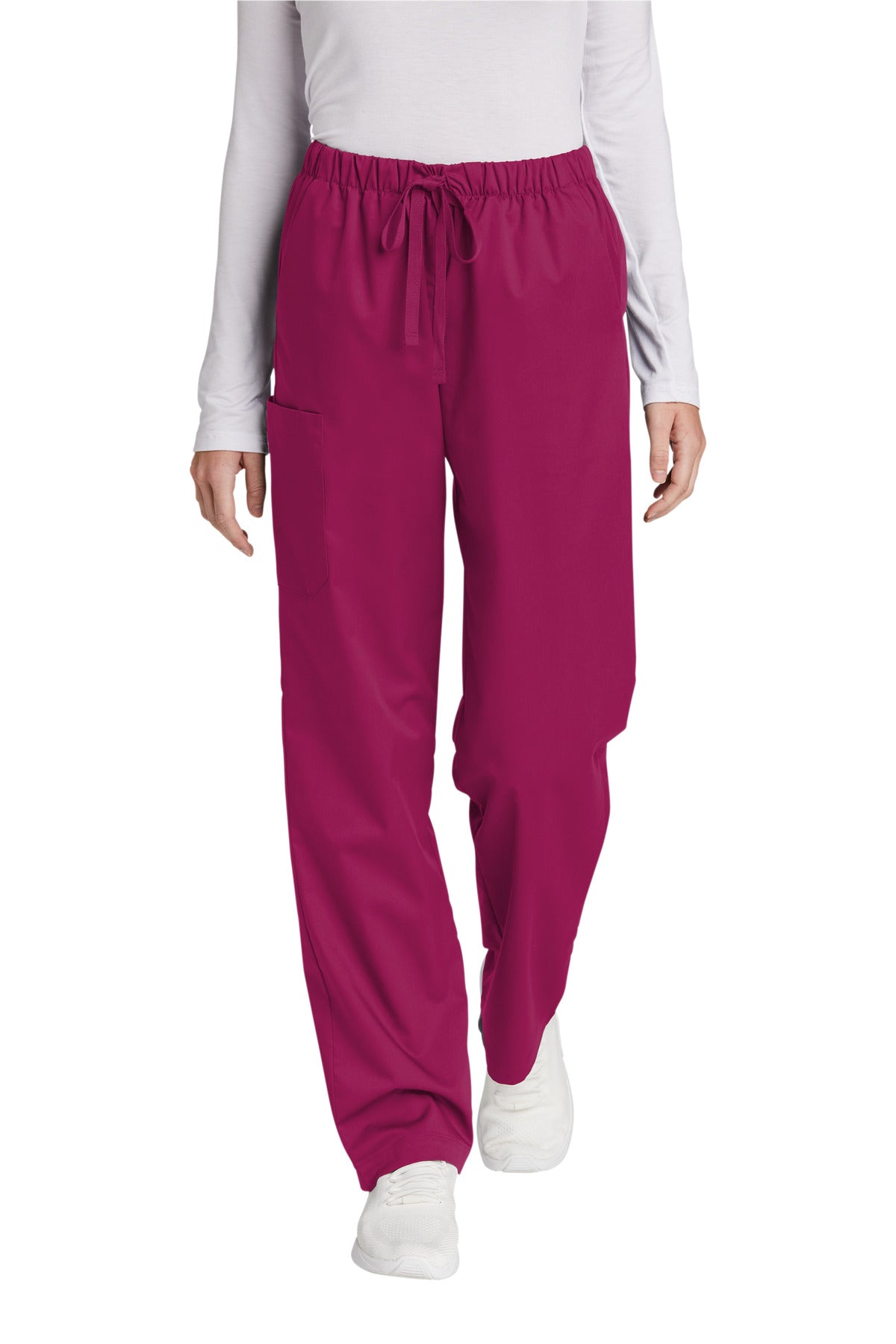 Wink Women's WorkFlex Cargo Pant WW4550 in Wine