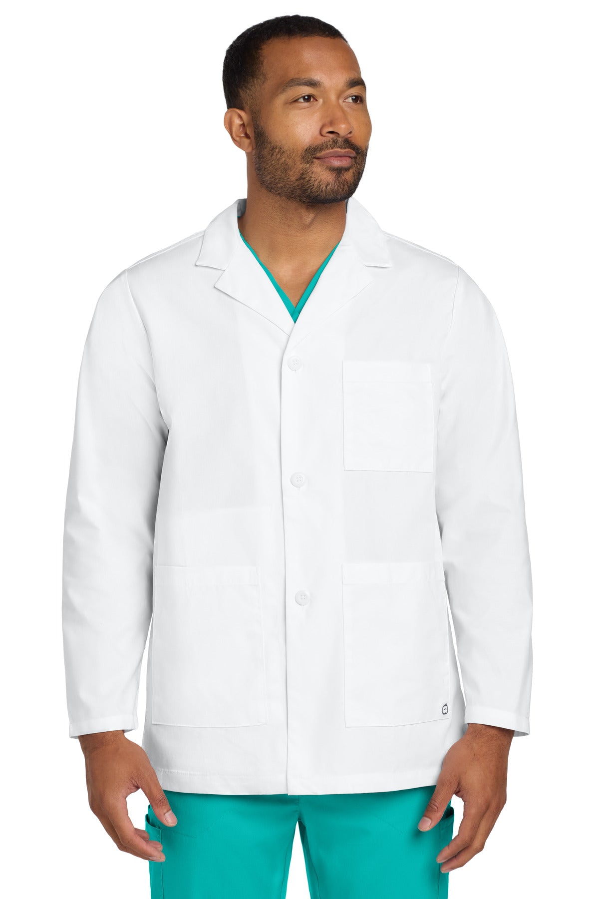 Wink Men's Consultation Lab Coat WW5072 in White