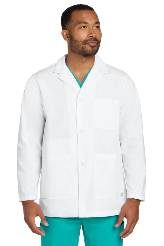 Wink Men's Consultation Lab Coat WW5072 in White