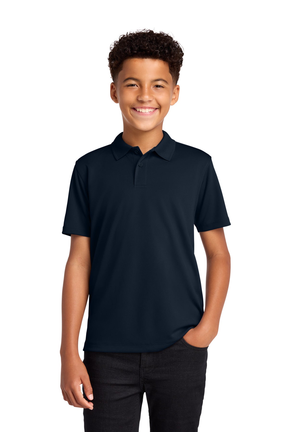 Port Authority Youth Dry Zone UV Micro-Mesh Polo Y110 in River Blue Navy