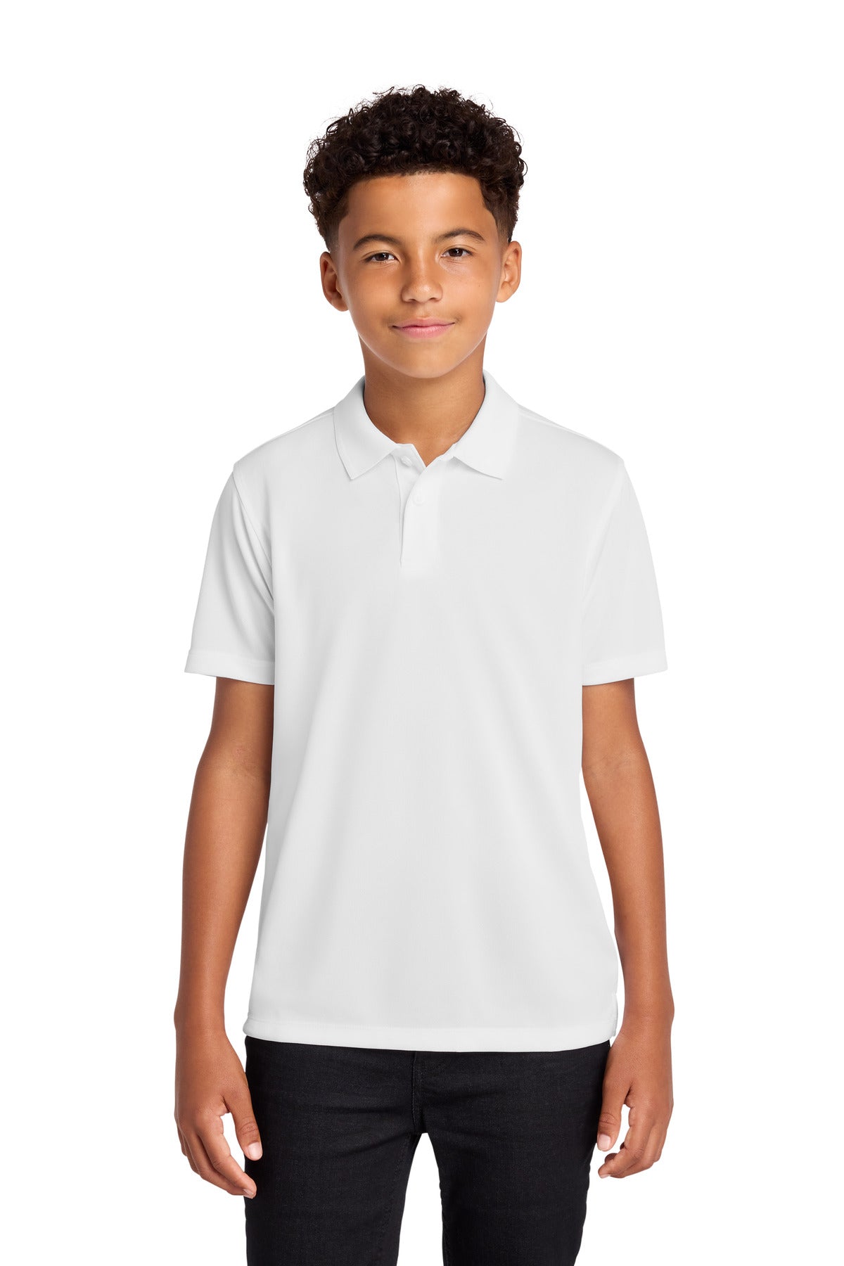 Port Authority Youth Dry Zone UV Micro-Mesh Polo Y110 in White