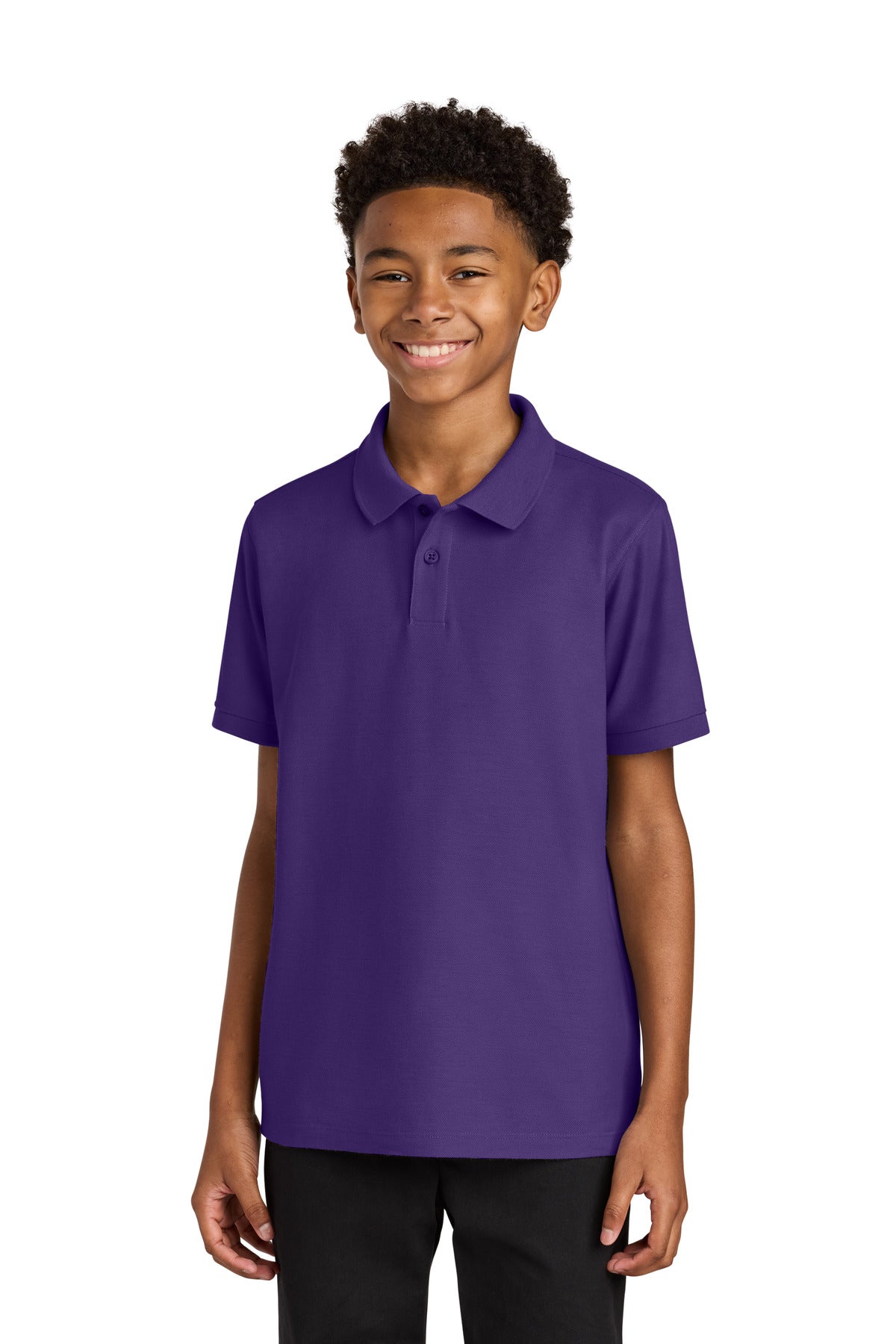 Port Authority Youth Wearever Signature Pique Polo Y200 in Prism Purple
