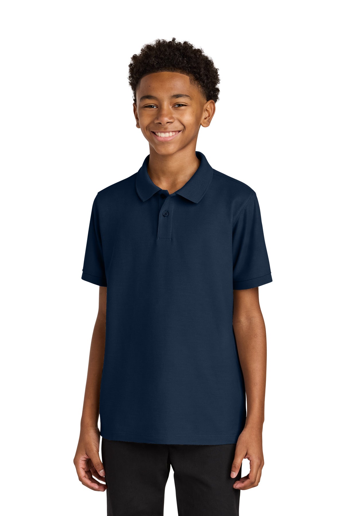 Port Authority Youth Wearever Signature Pique Polo Y200 in River Blue Navy