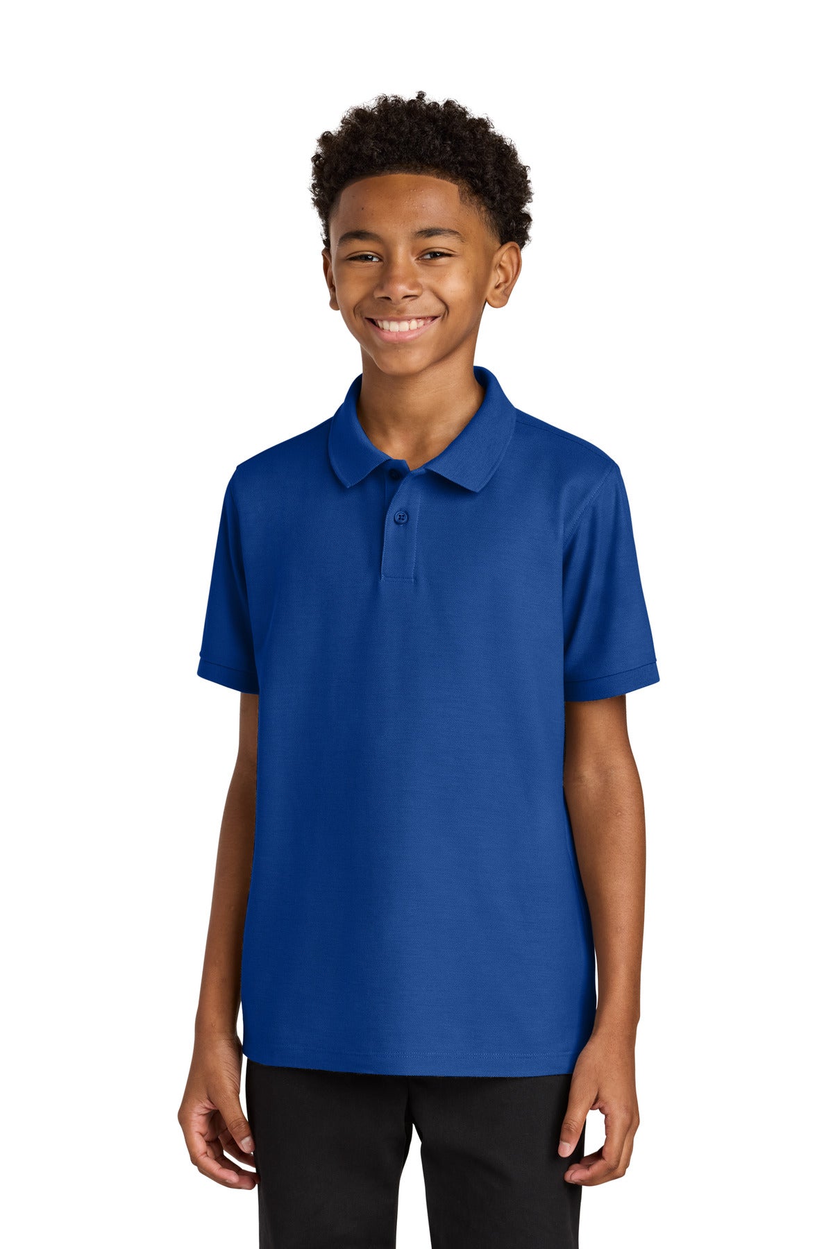 Port Authority Youth Wearever Signature Pique Polo Y200 in True Royal