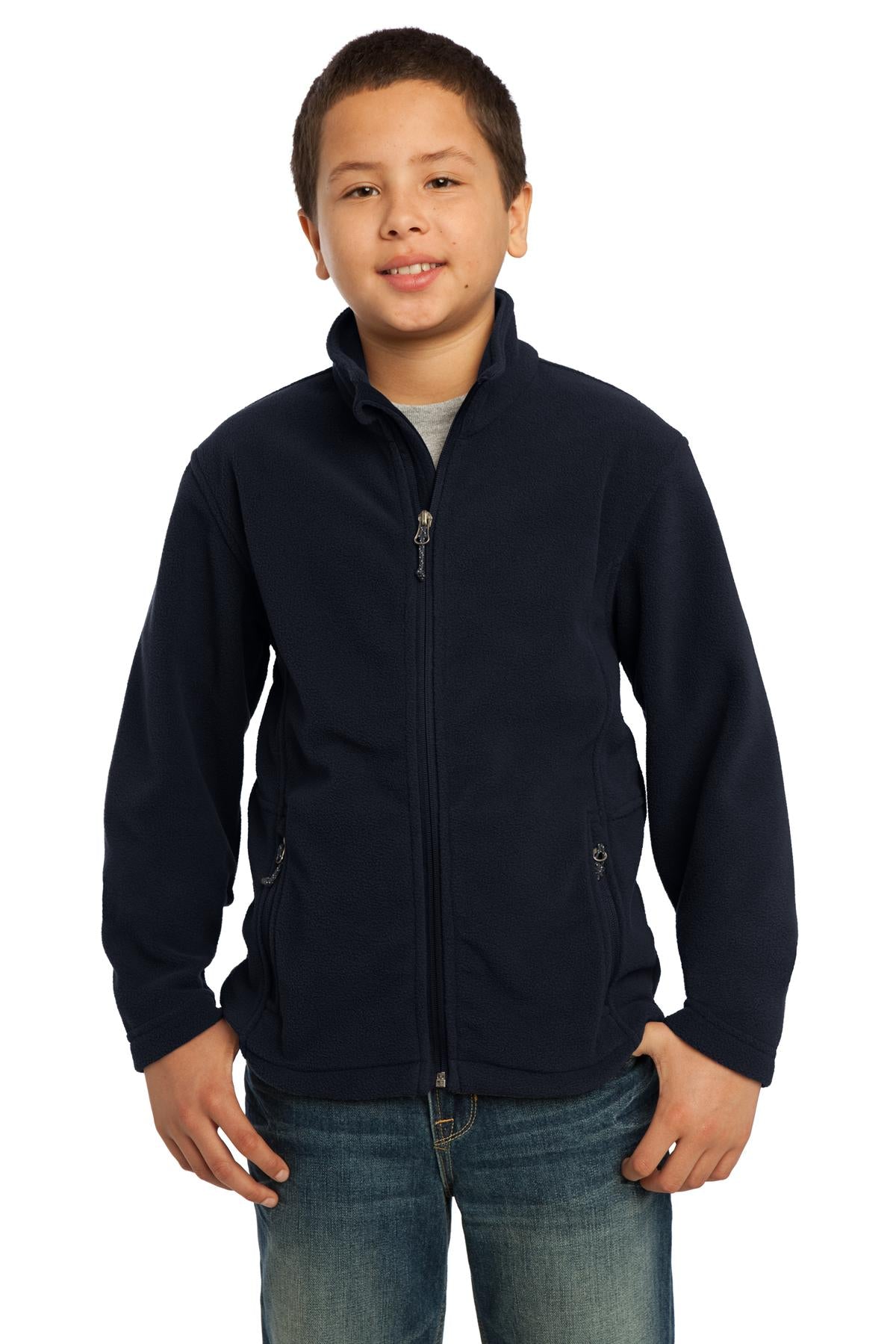 Port Authority Youth Value Fleece Jacket. Y217 in True Navy