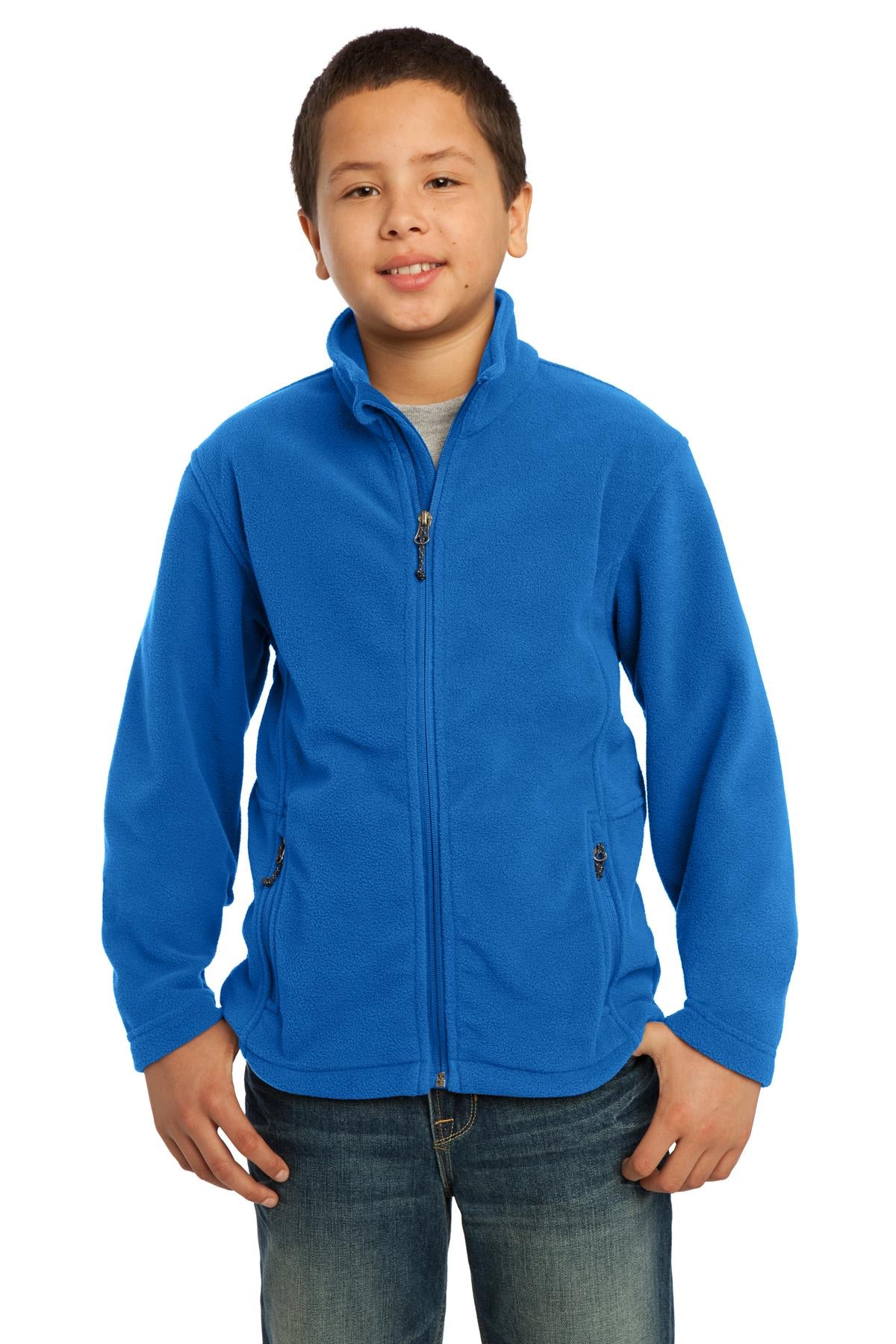 Port Authority Youth Value Fleece Jacket. Y217 in True Royal